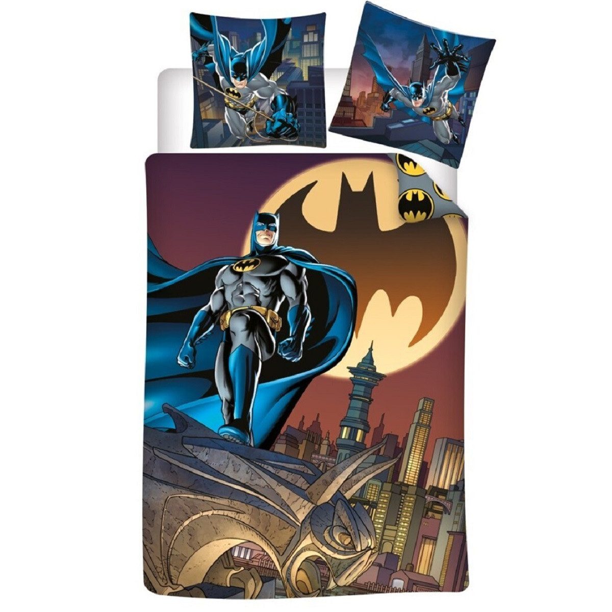 Batman Bettwäsche Set aus Poly-Baumwolle Decke