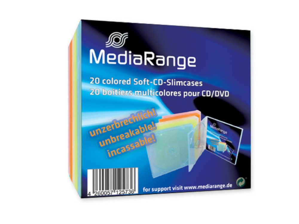 Mediarange DVD-Hülle 20 DVD CD Hüllen