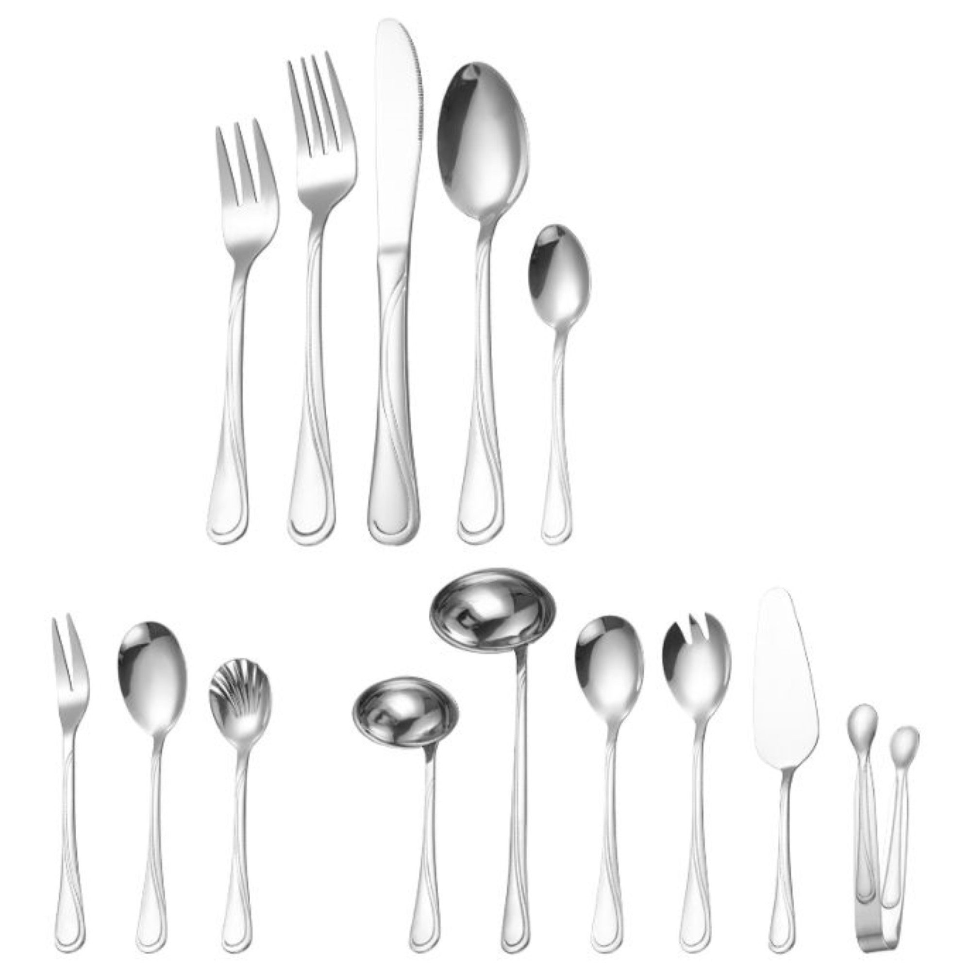 Cheffinger Besteck-Set 72 tlg Besteck-Set für