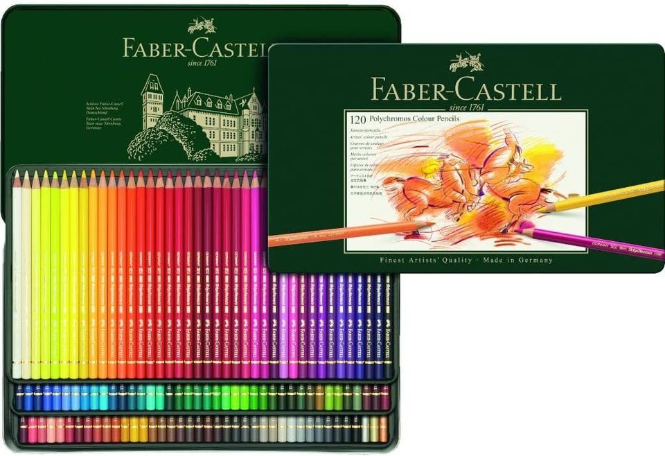 Faber-Castell Künstlerstift Polychromos Farbstift, 120er Metalletui,