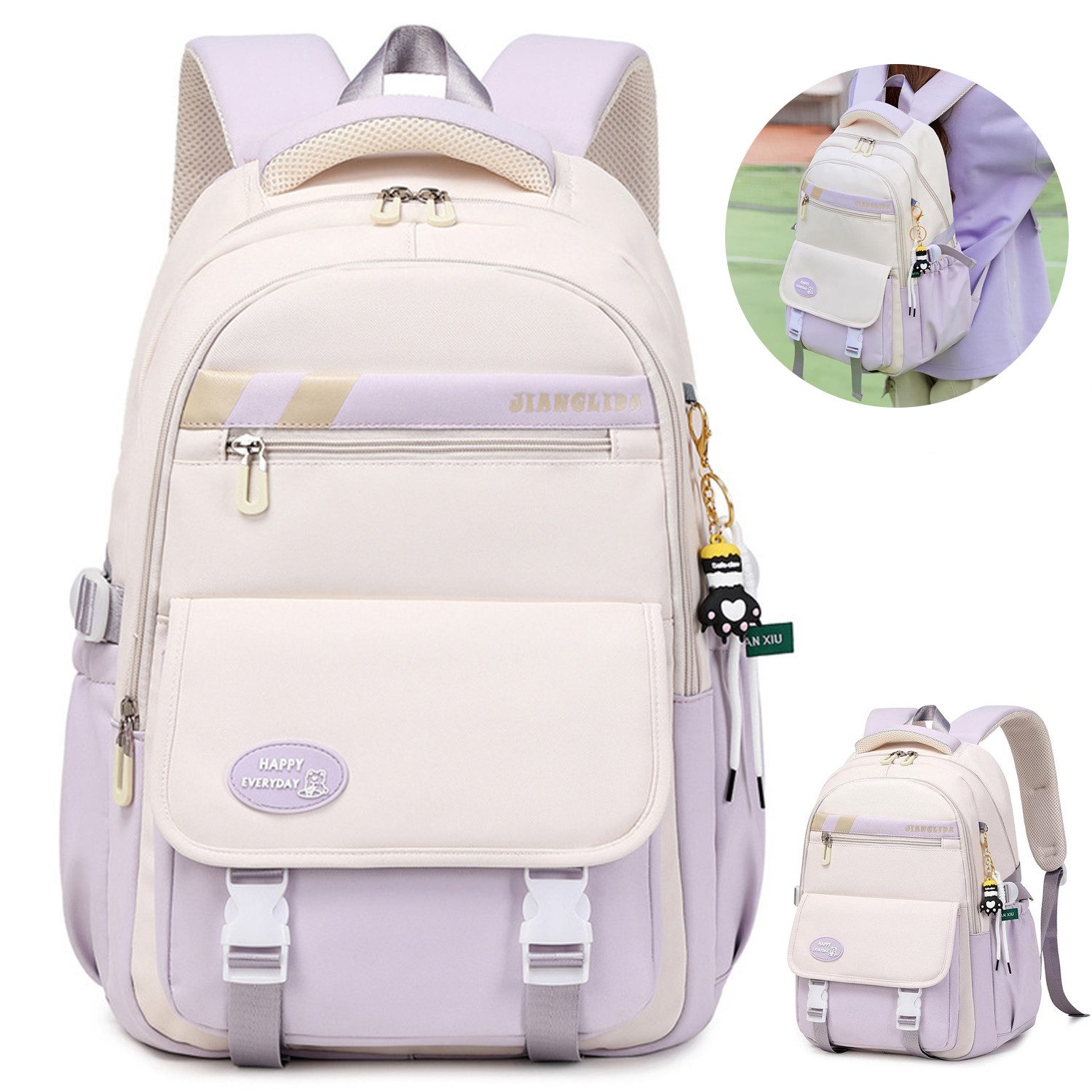 RWEUOQ Schulrucksack Schultasche Teenager urnbeutel Schulranzen