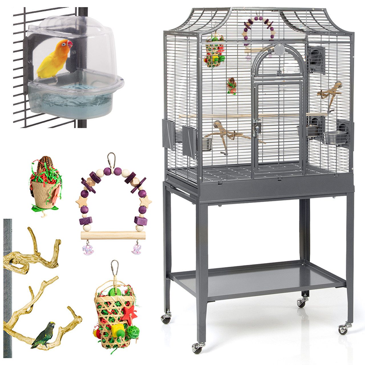 Montana Cages Vogelkäfig Vogelkäfig, Sittichkäfig Starter-Set