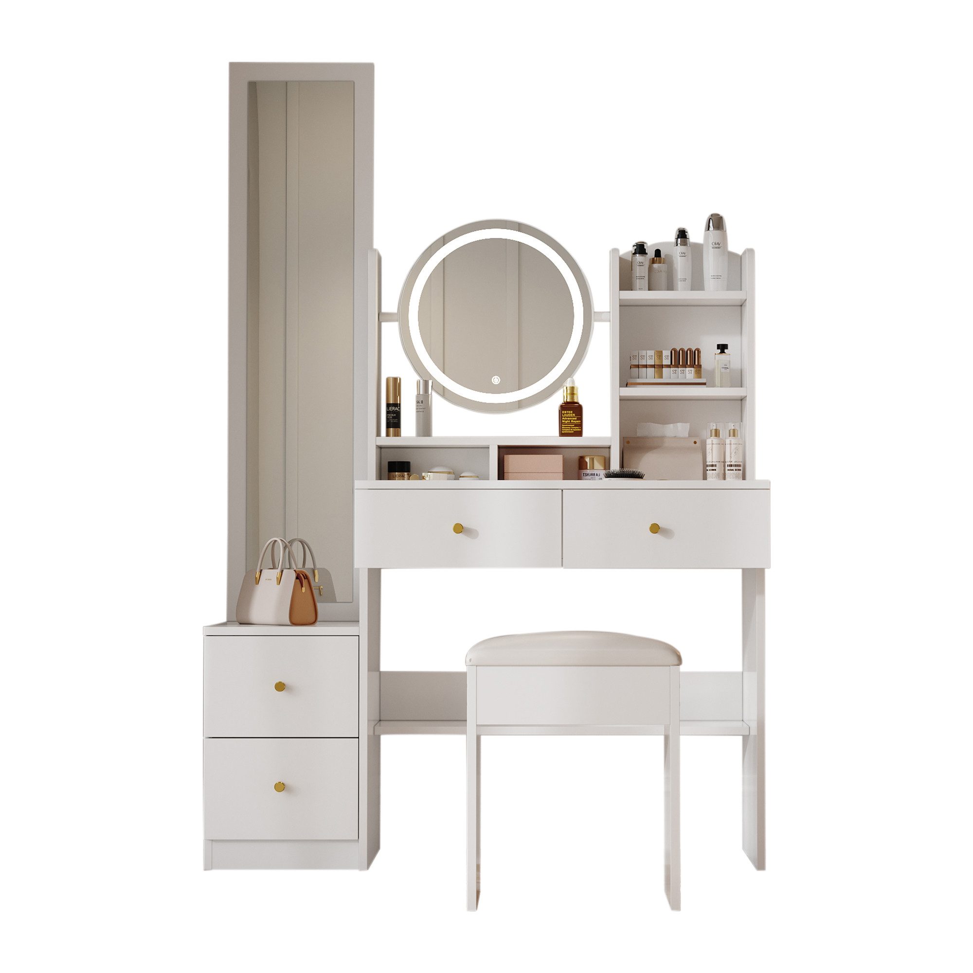 Refined Living Schminktisch 4-in-1 Schminktisch mit