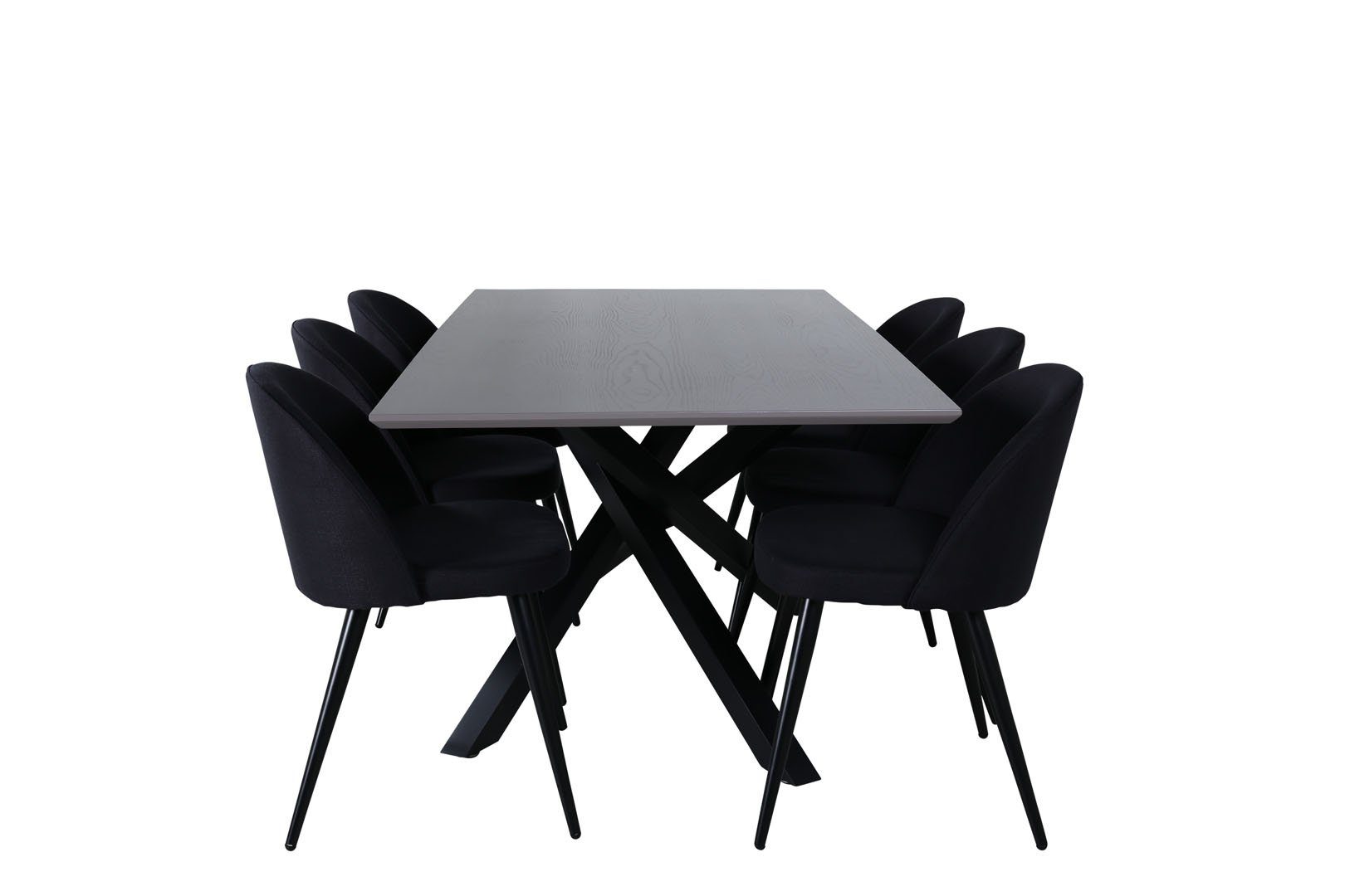 ebuy24 Essgruppe PiazzaGRBL Essgruppe Esstisch grau