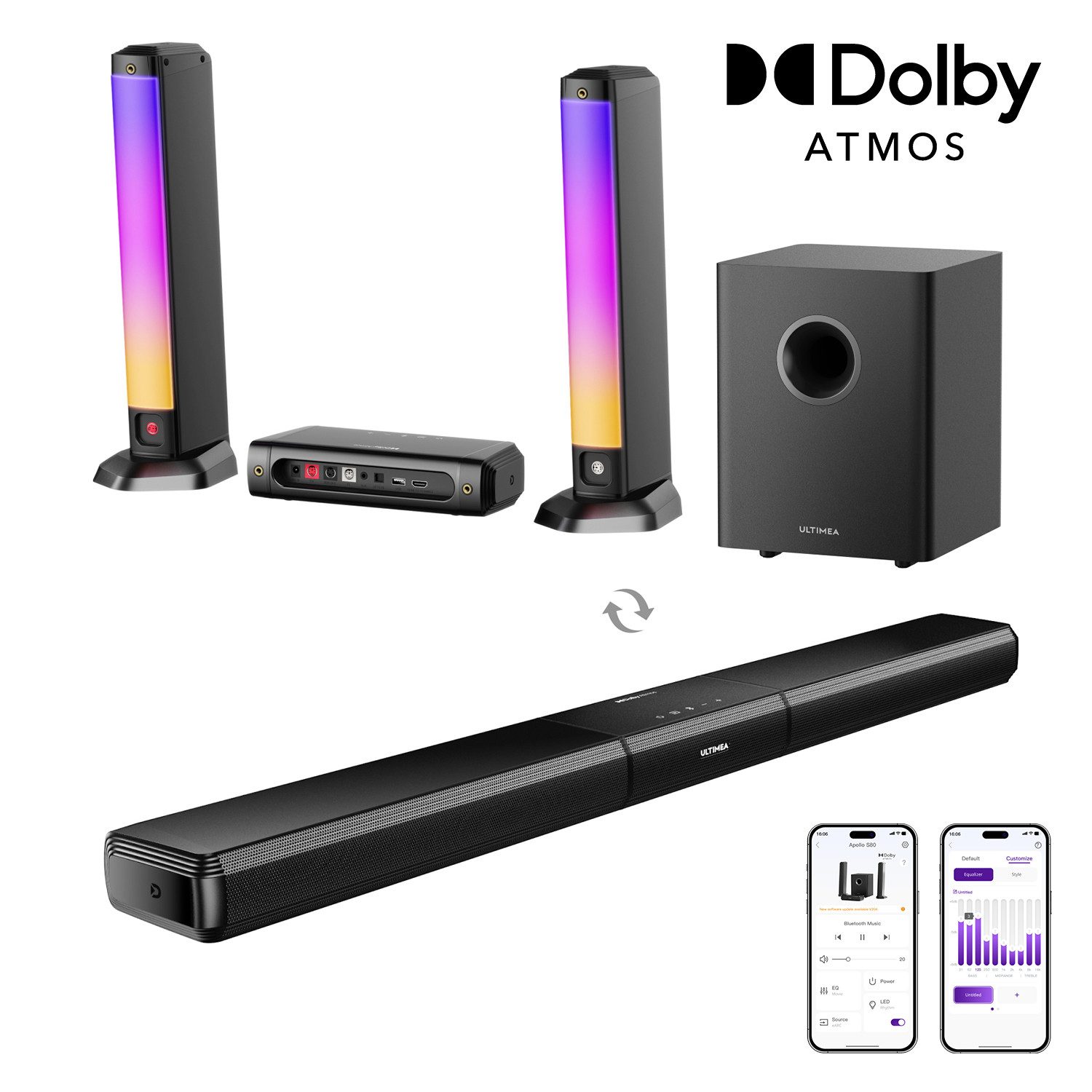 Ultimea Apollo S80 Soundbar 5.1-Kanal Dolby