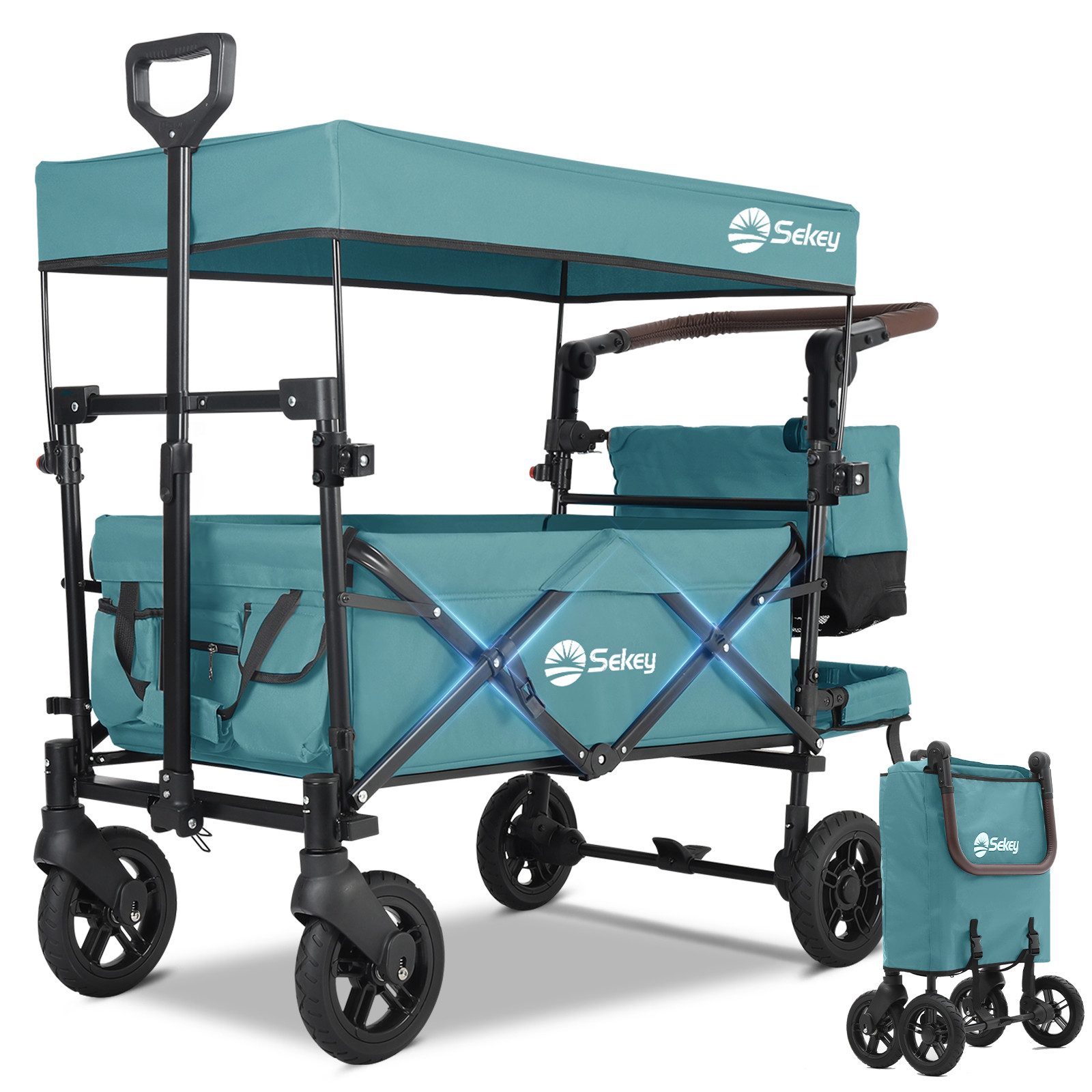 Sekey Bollerwagen 150 kg Faltbarer Bollerwagen