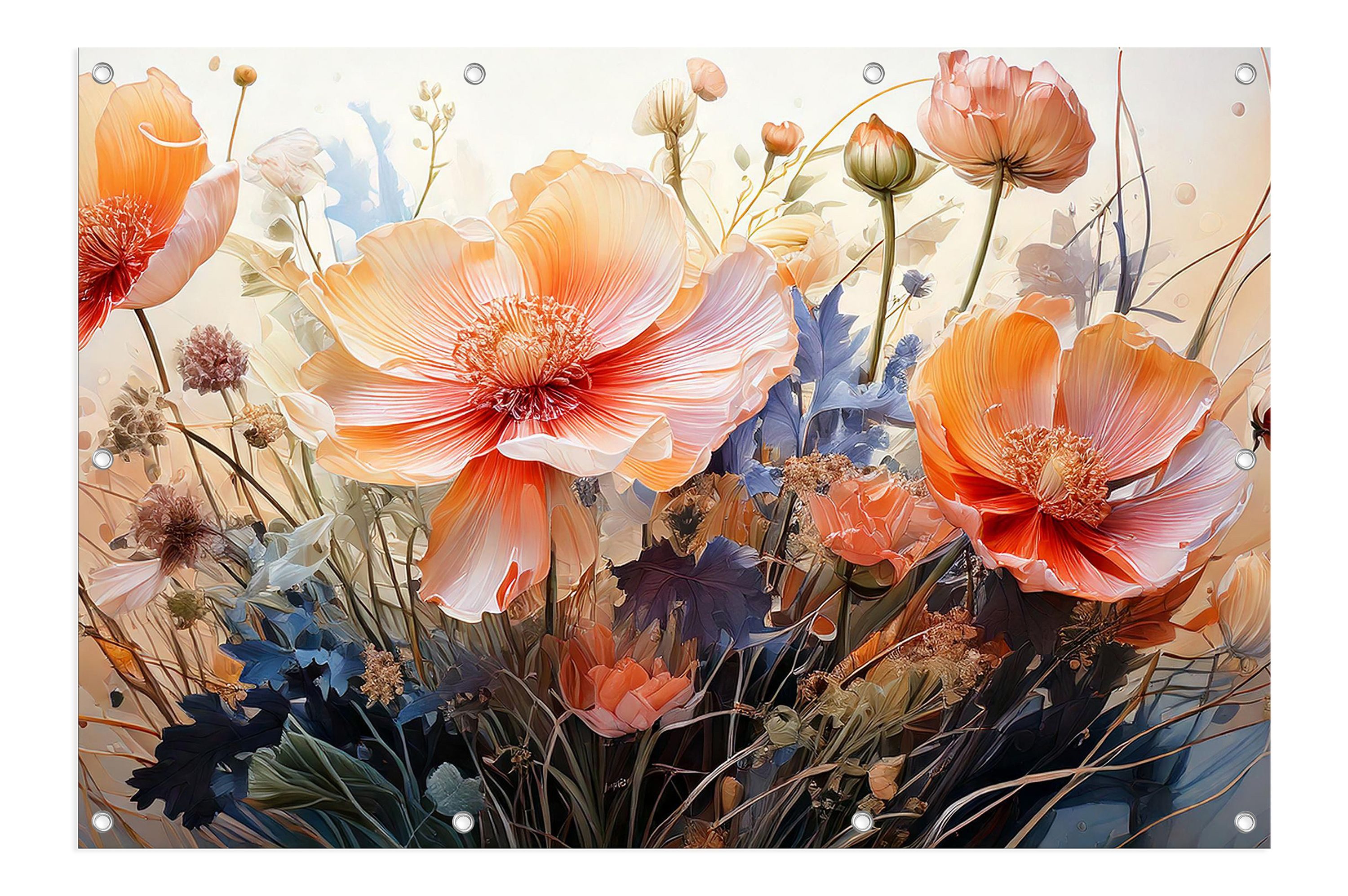 artissimo Poster Garten-Poster XXL 120x80cm Gartendeko