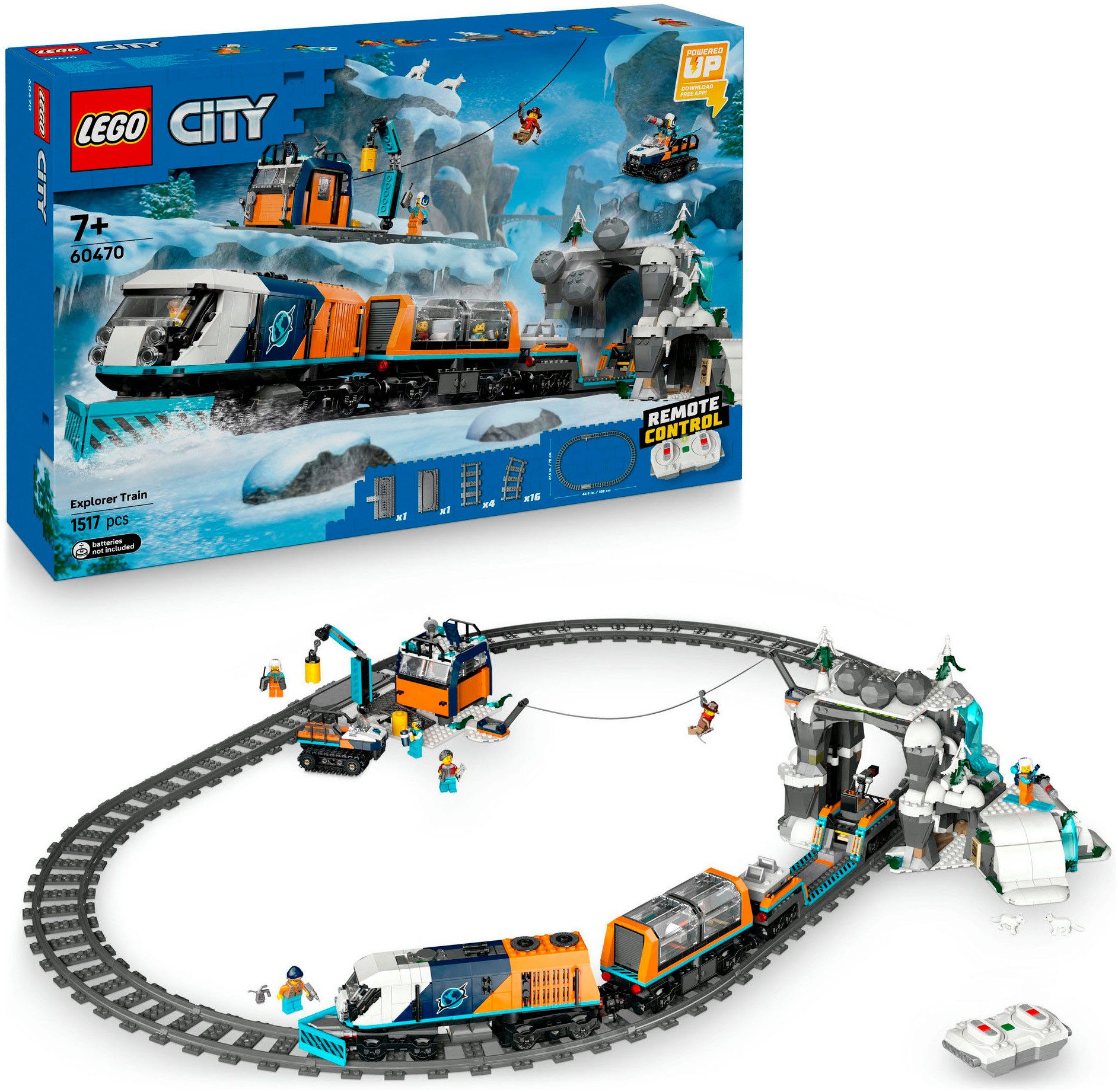 LEGO® Arktis-Polarexpress (60470), LEGO City Konstruktionsspielsteine,