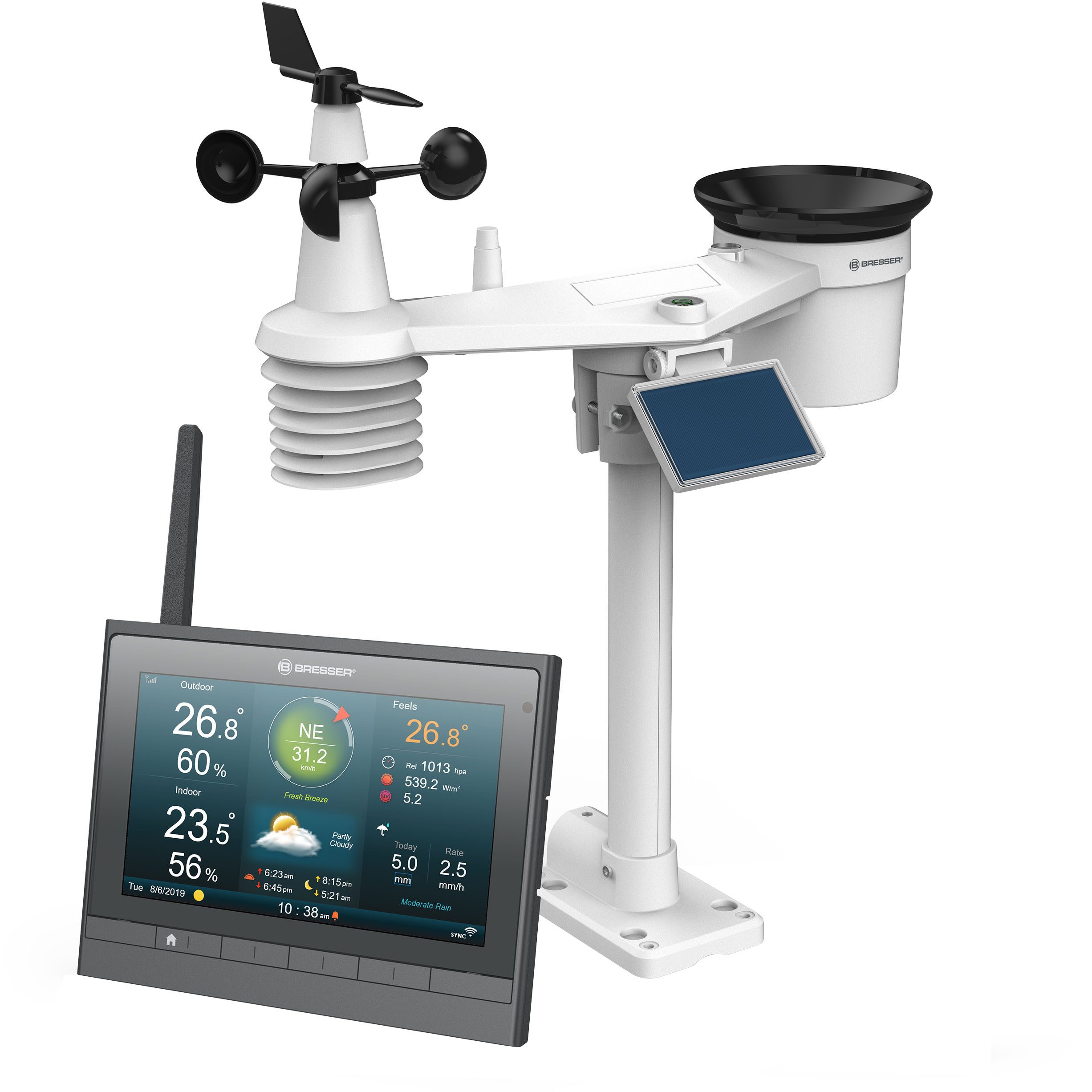 BRESSER BRESSER MeteoChamp HD WLAN-Wetterstation 7-in-1