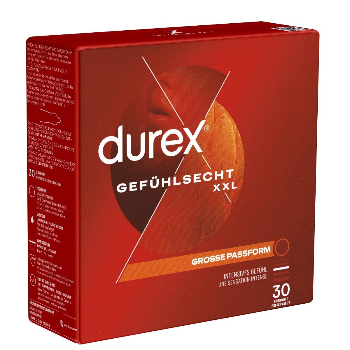 durex XXL-Kondome Gefühlsecht XXL Packung mit,