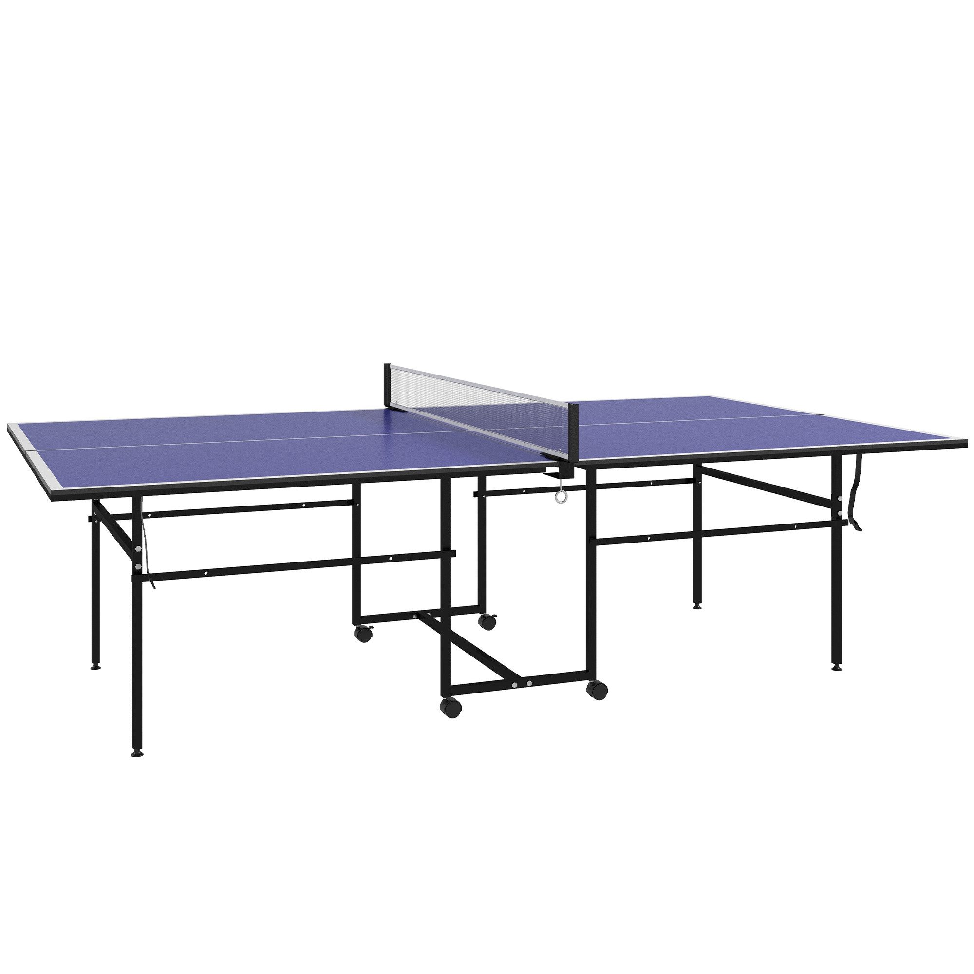 SPORTNOW Tischtennisplatte mit 2 Tischtennisschlägern, 3