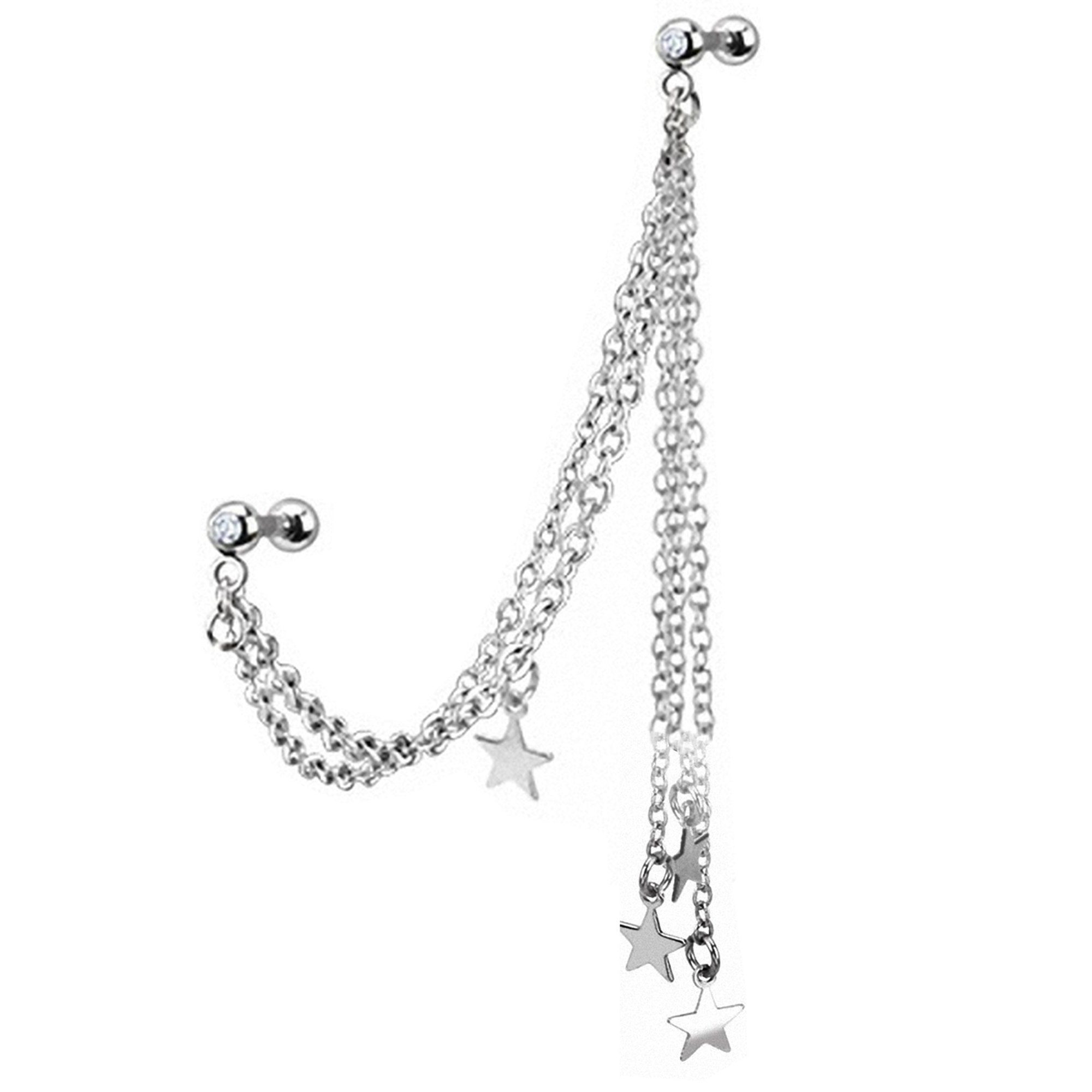Taffstyle Piercing-Set Piercing Ohr aus Chirurgenstahl