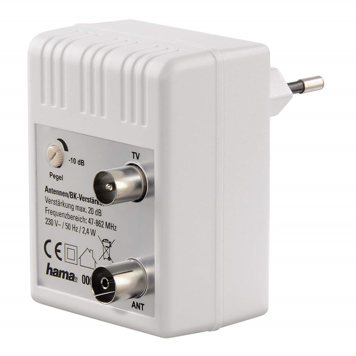 Hama Signalverstärker Antennen-Verstärker 20dB Audioverstärker (Signal-Verstärker