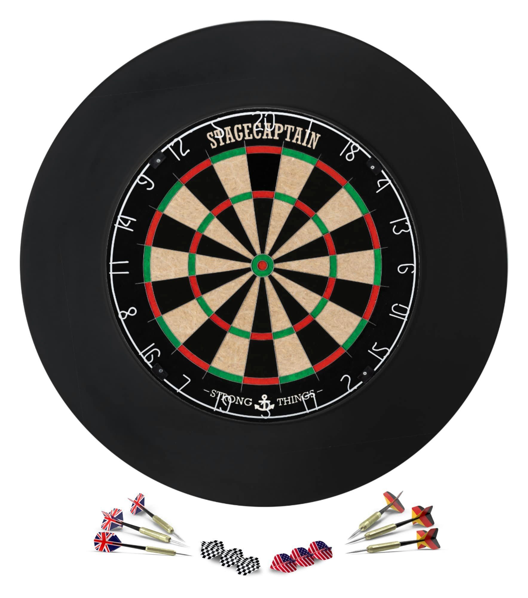 Stagecaptain Dartscheibe DBS-1715 BullsEye Pro, (Dartboard-Set,