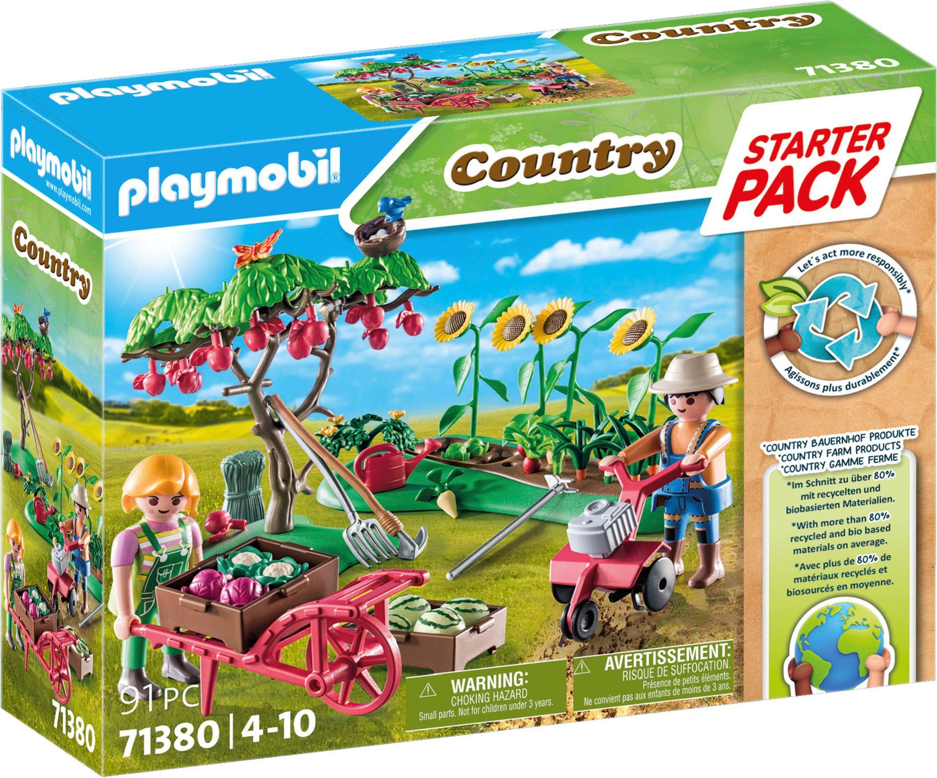 Playmobil® Starter Pack, Bauernhof Gemüsegarten (71380),