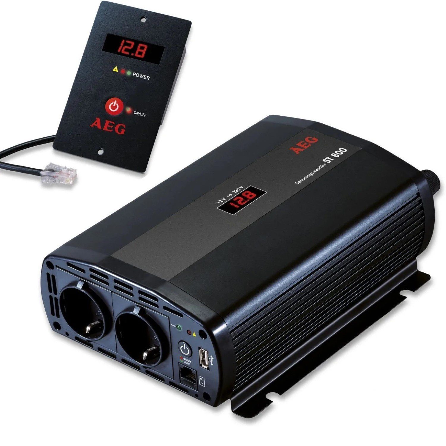 AEG Gepäck-Halterung Spannungswandler ST-800 12V 800W,