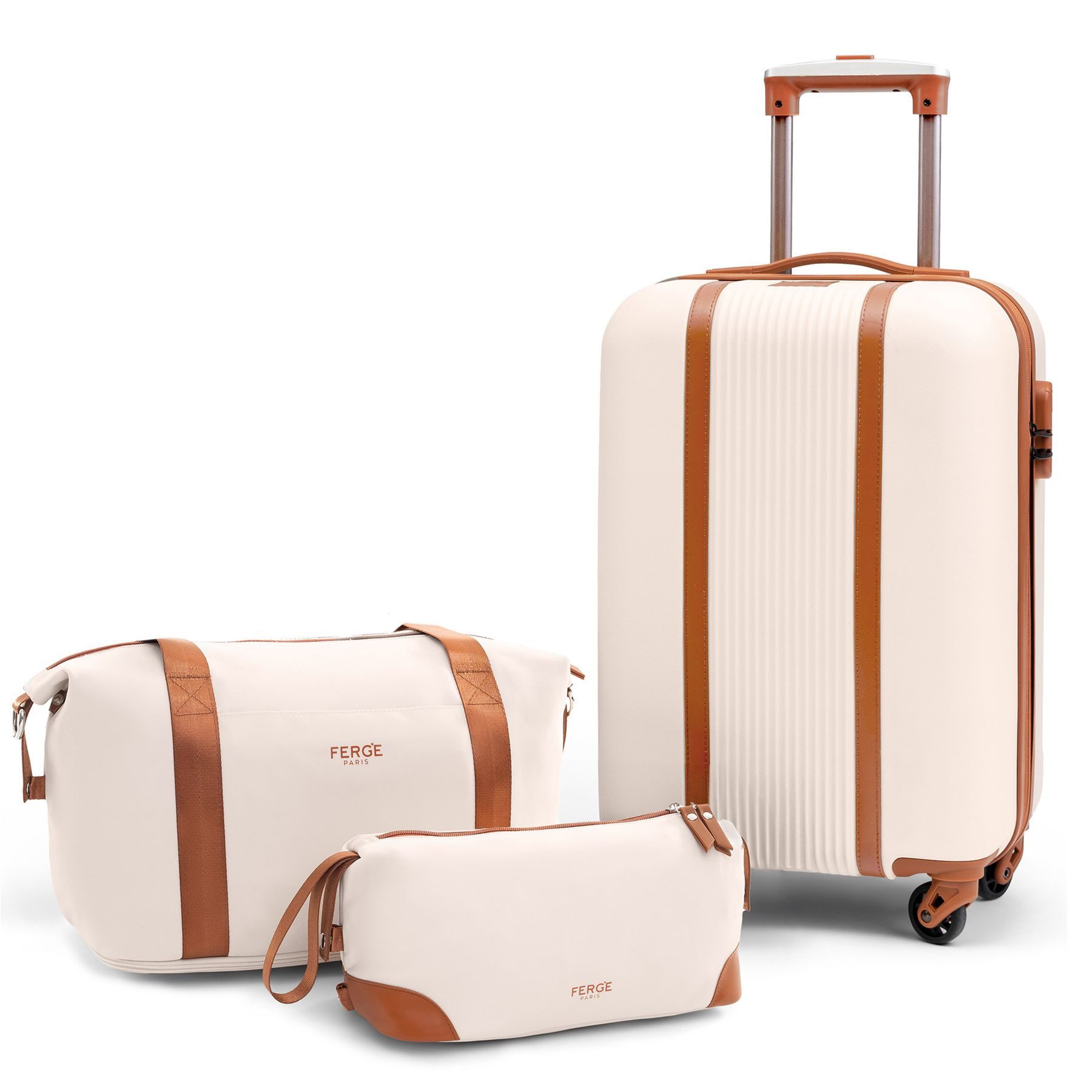 FERGÉ Kofferset 3-tlg. Reise-Set MILANO: Handgepäck