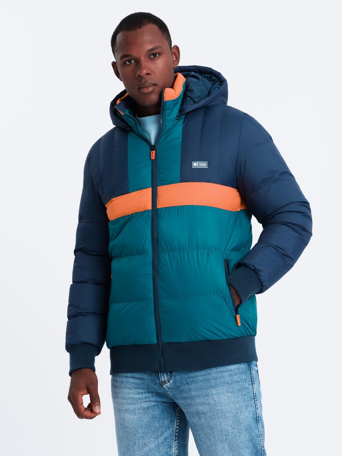 OMBRE Steppjacke Sportliche bunte Herrenjacke im