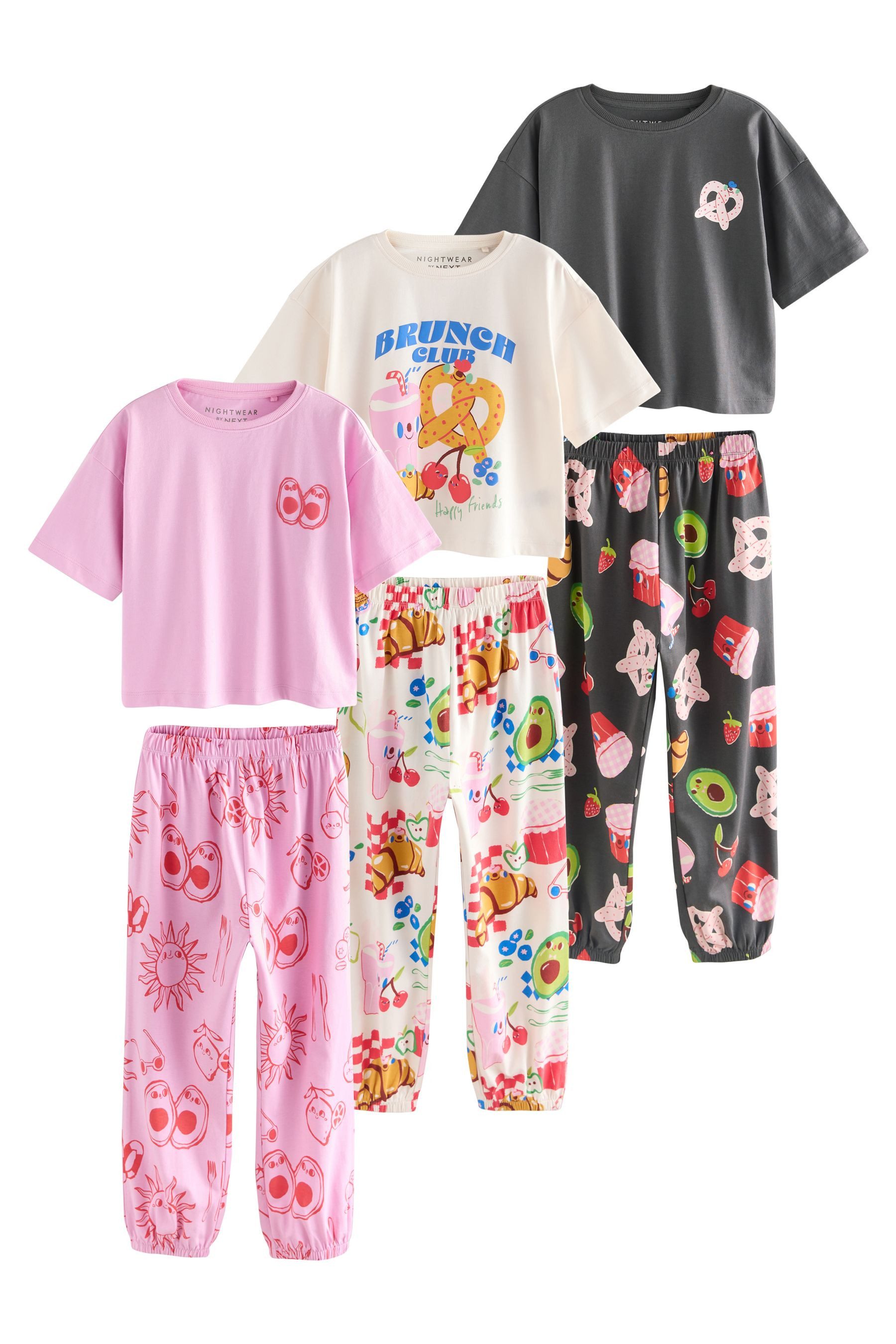 Next Pyjama Schlafanzug mit Jogginghosen im