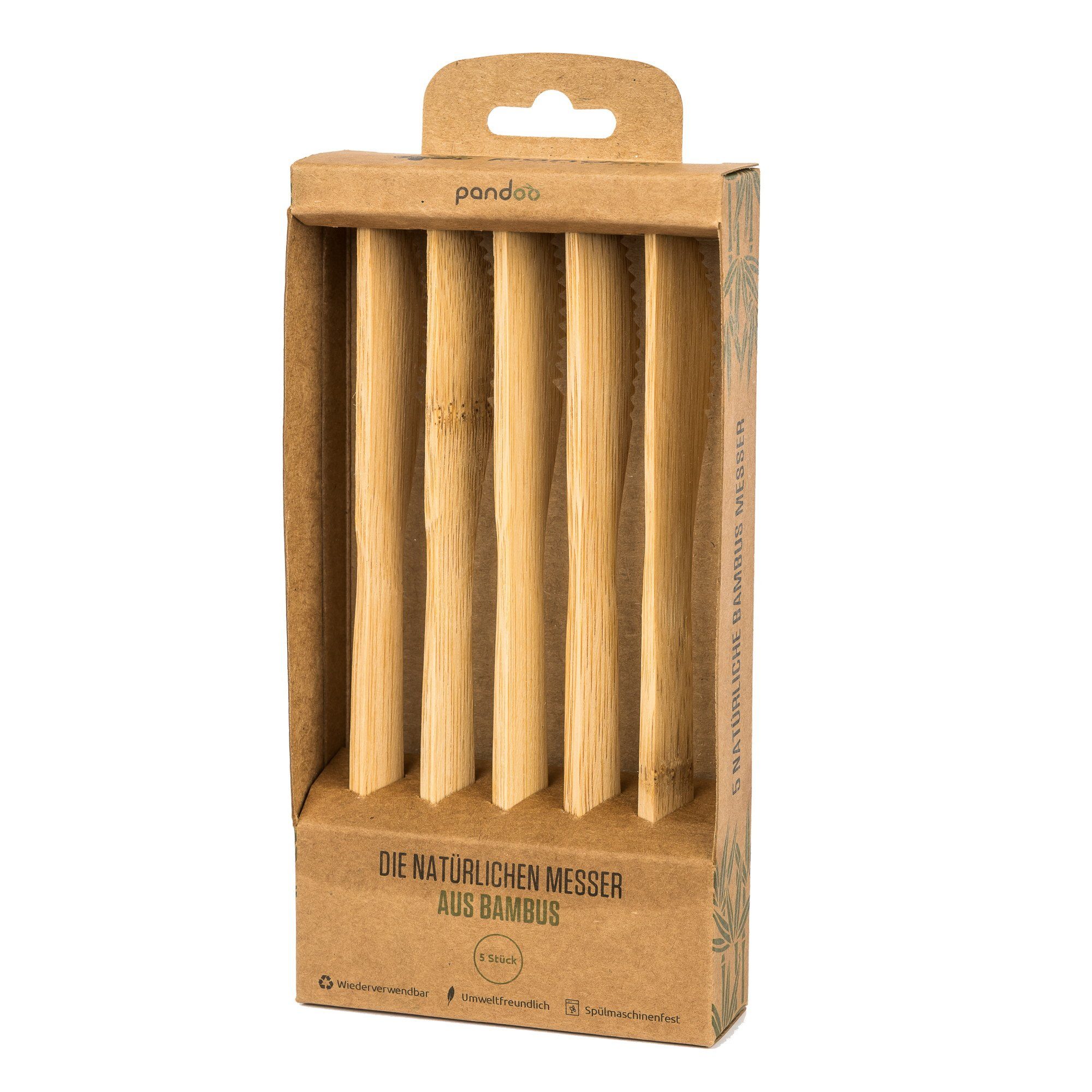pandoo Besteck-Set Besteck aus 100% natürlichem