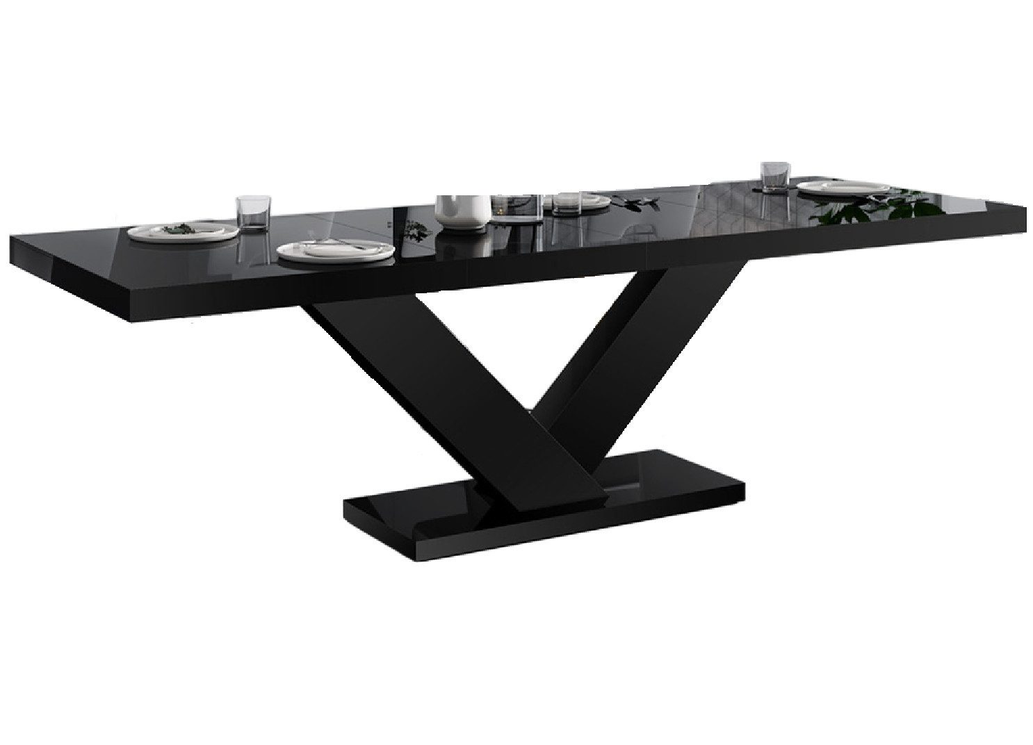 designimpex Esstisch Design Tisch HE-999 Schwarz
