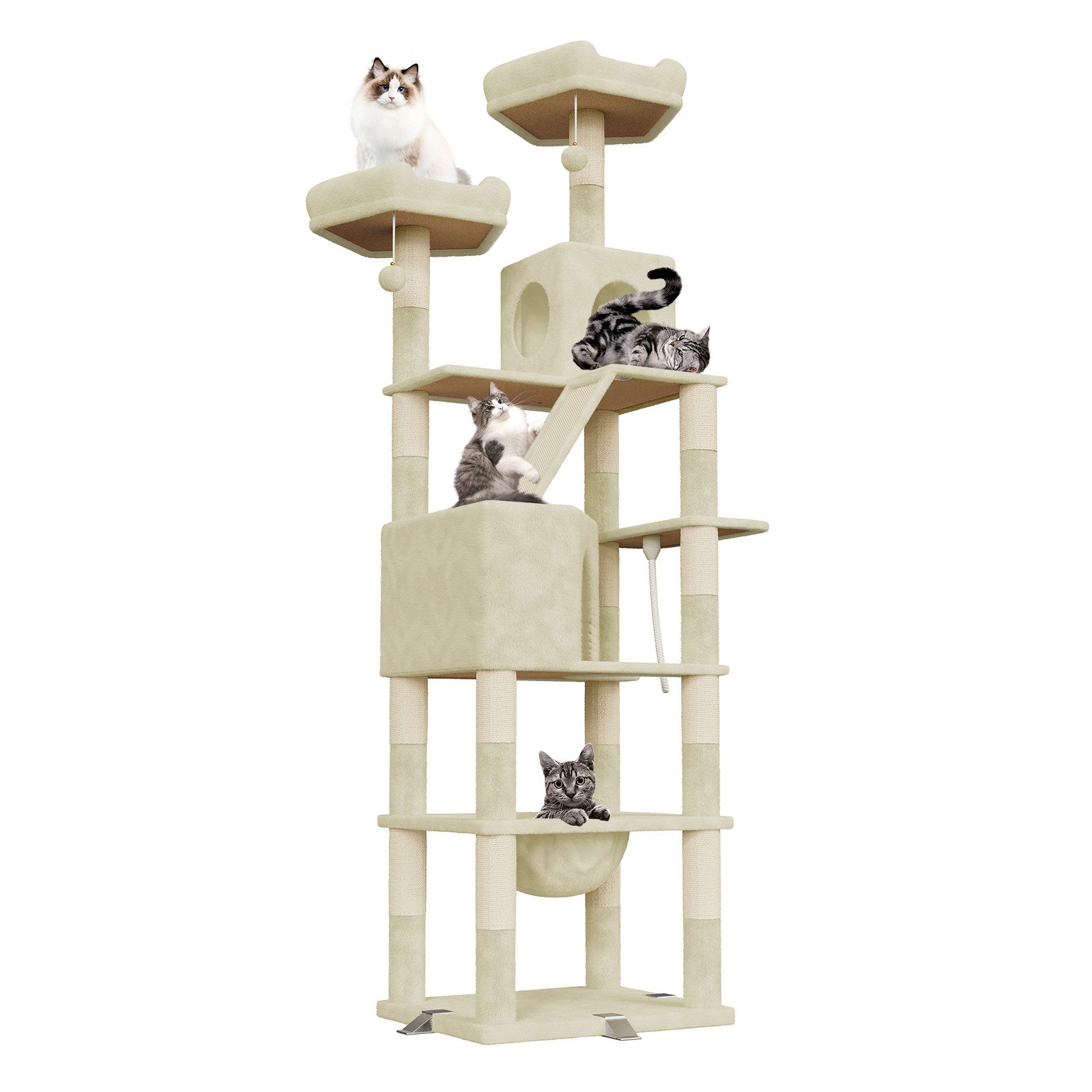 Dogat Kratzbaum Kratzbaum, Katzenbaum mit Kletterturm,