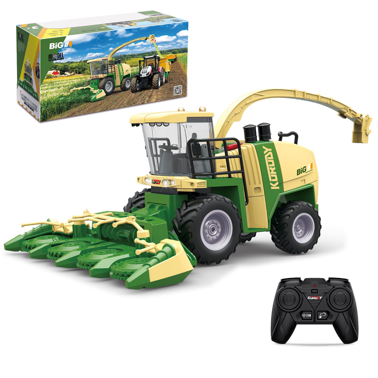 Esun RC-Traktor Ferngesteuerter Mähdrescher, Traktor Kinder