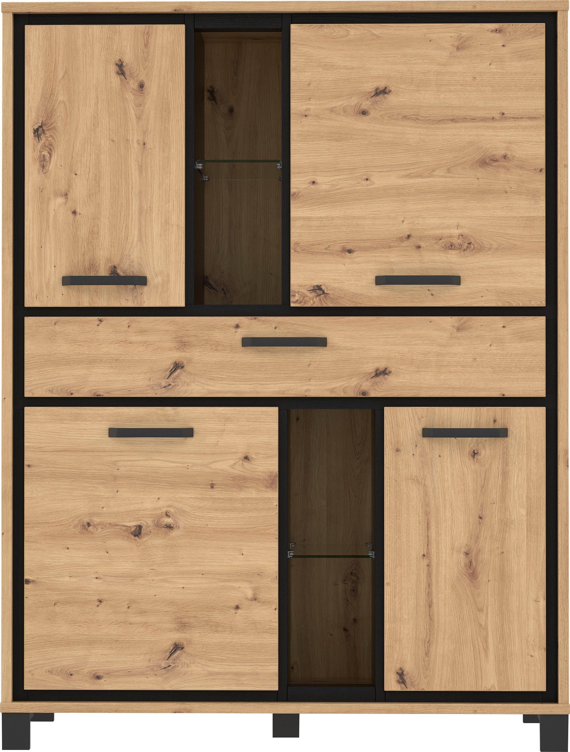 FORTE Highboard Trondheim, Höhe 161 cm