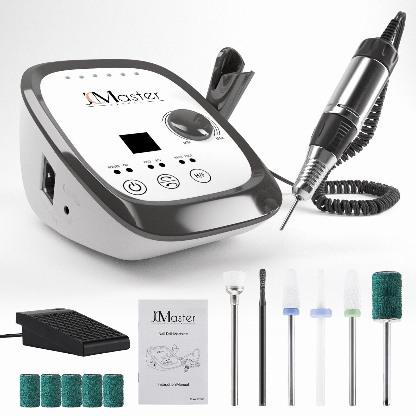 JCMaster Maniküre-Pediküre-Set Nagelfräser Profi 35.000 U/Min,