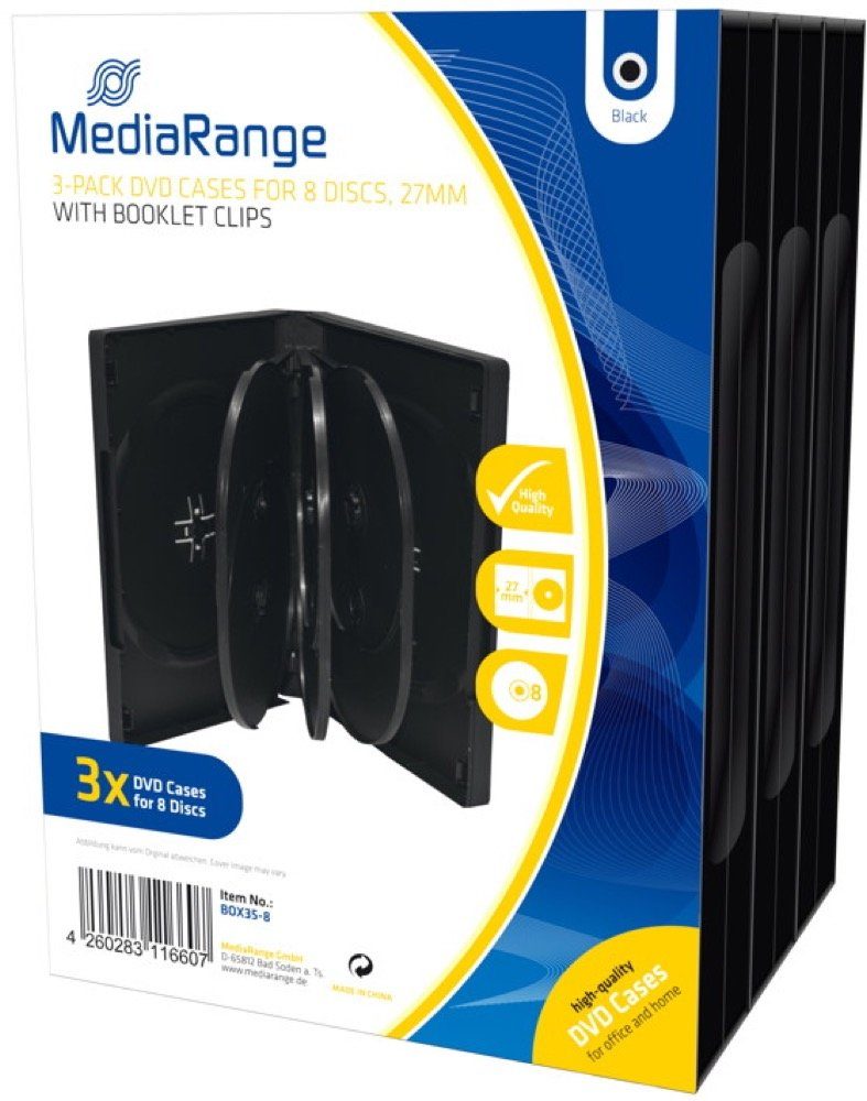 Mediarange DVD-Hülle 3 Mediarange DVD Hüllen
