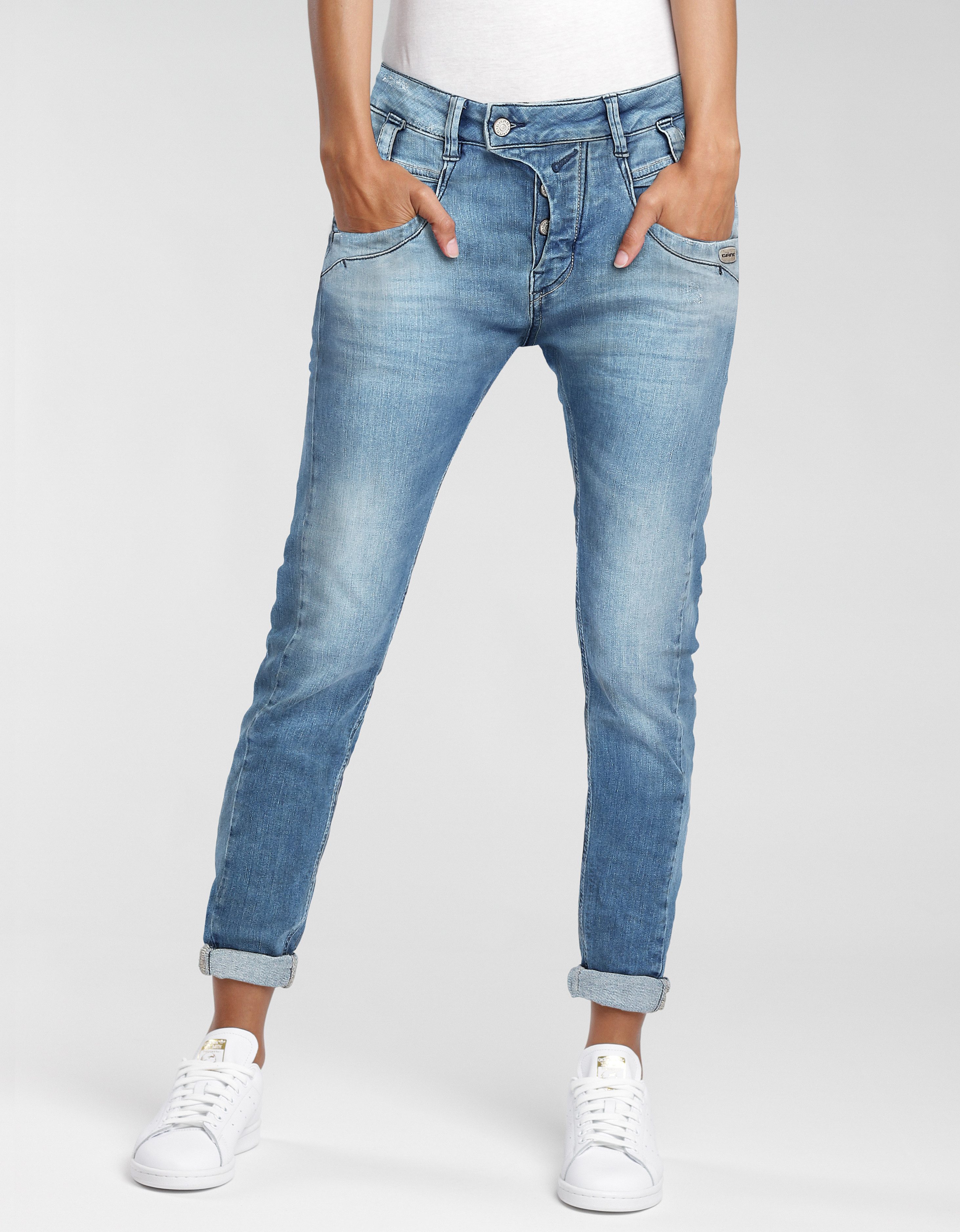 GANG Slim-fit-Jeans 94MARGE mit besonderem 4-Knopf-Verschluss