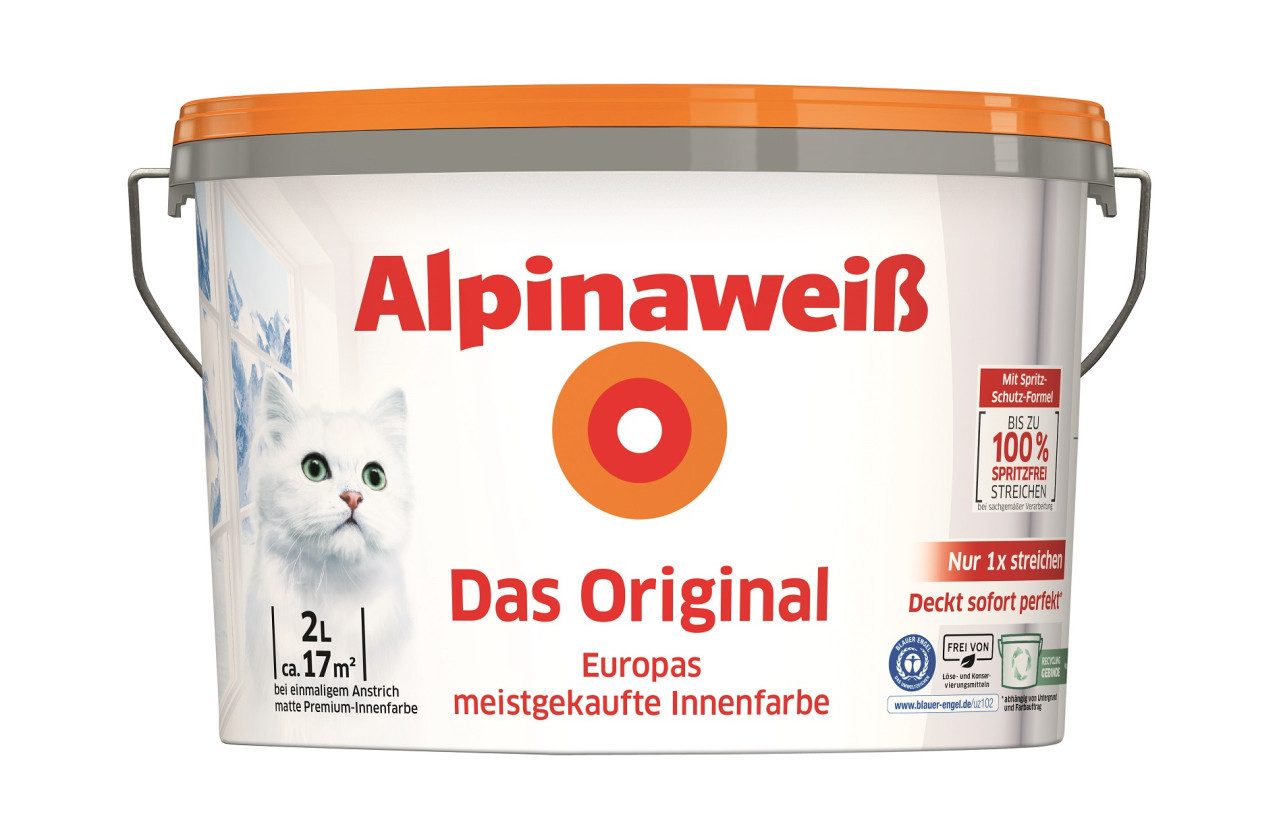 Alpina Wandfarbe Alpinaweiß Das Original 2