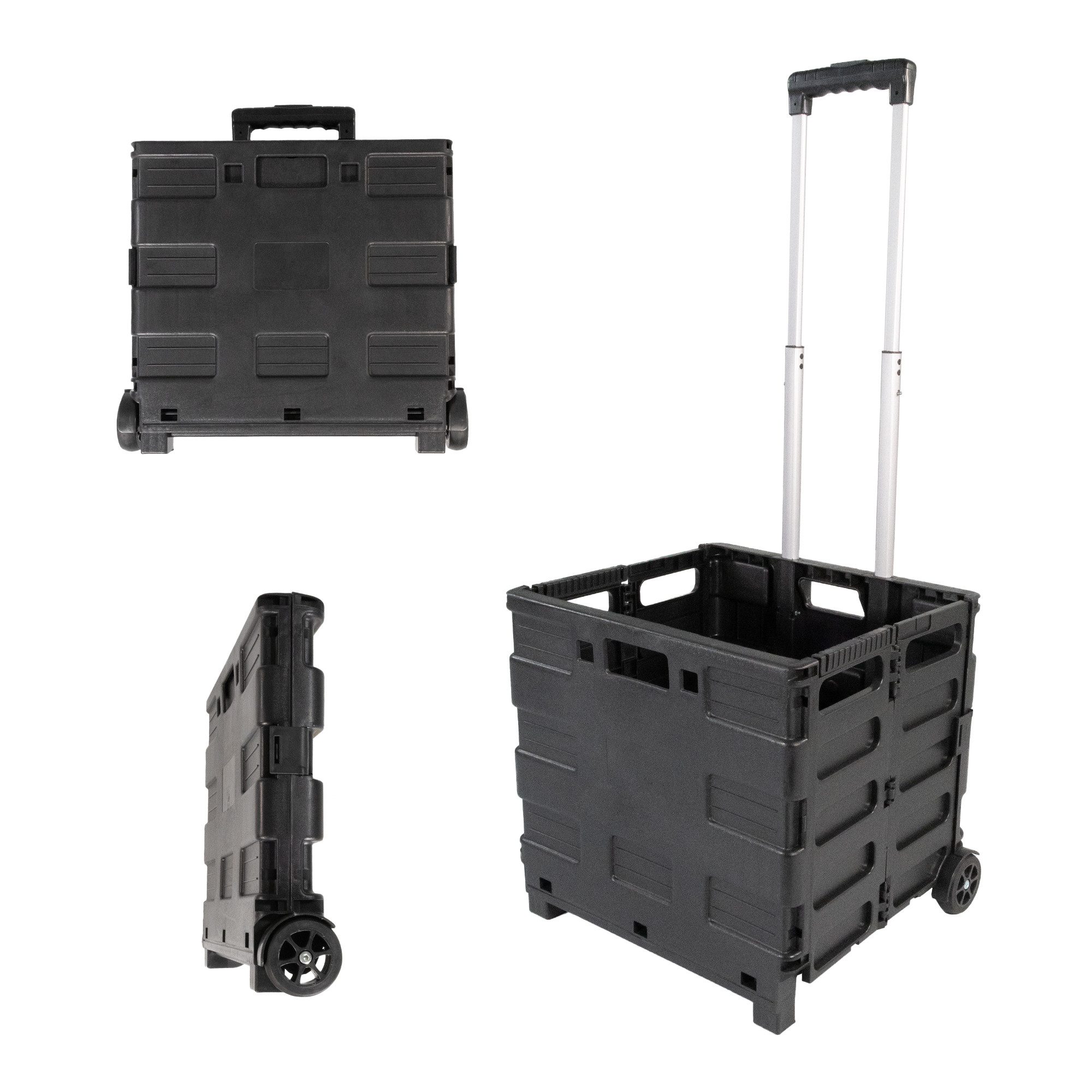Lemodo Einkaufstrolley Einkaufstrolley, Transporttrolley, faltbarer Transportwagen,