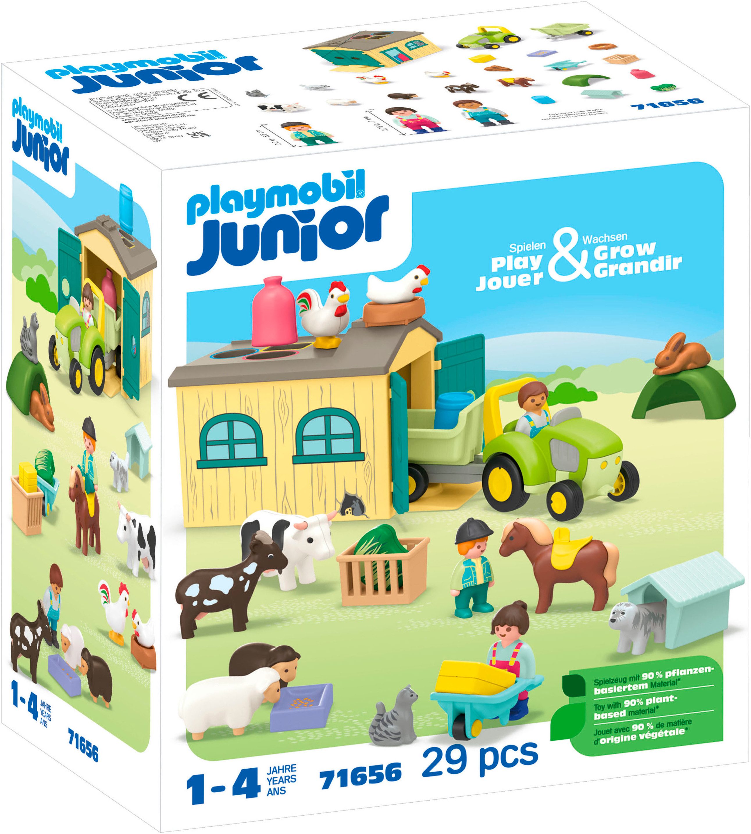 Playmobil® Bauernhof-Abenteuer mit Traktor, Anhänger u.