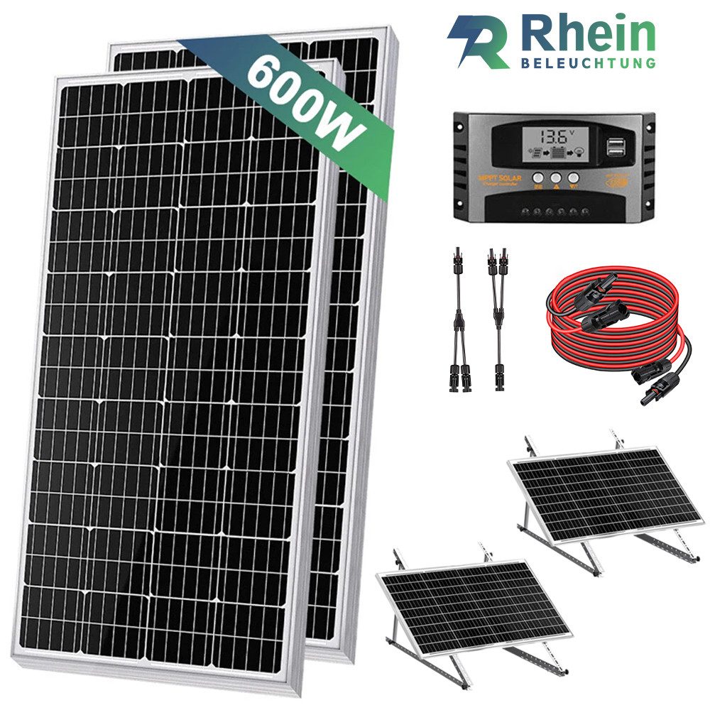 Rhein Beleuchtung Solaranlage 600W 12V Solaranlage