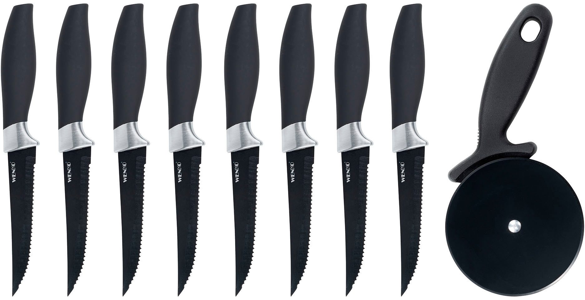 WENKO Messer-Set BBQ-Messer & Pizzaschneider (Set,