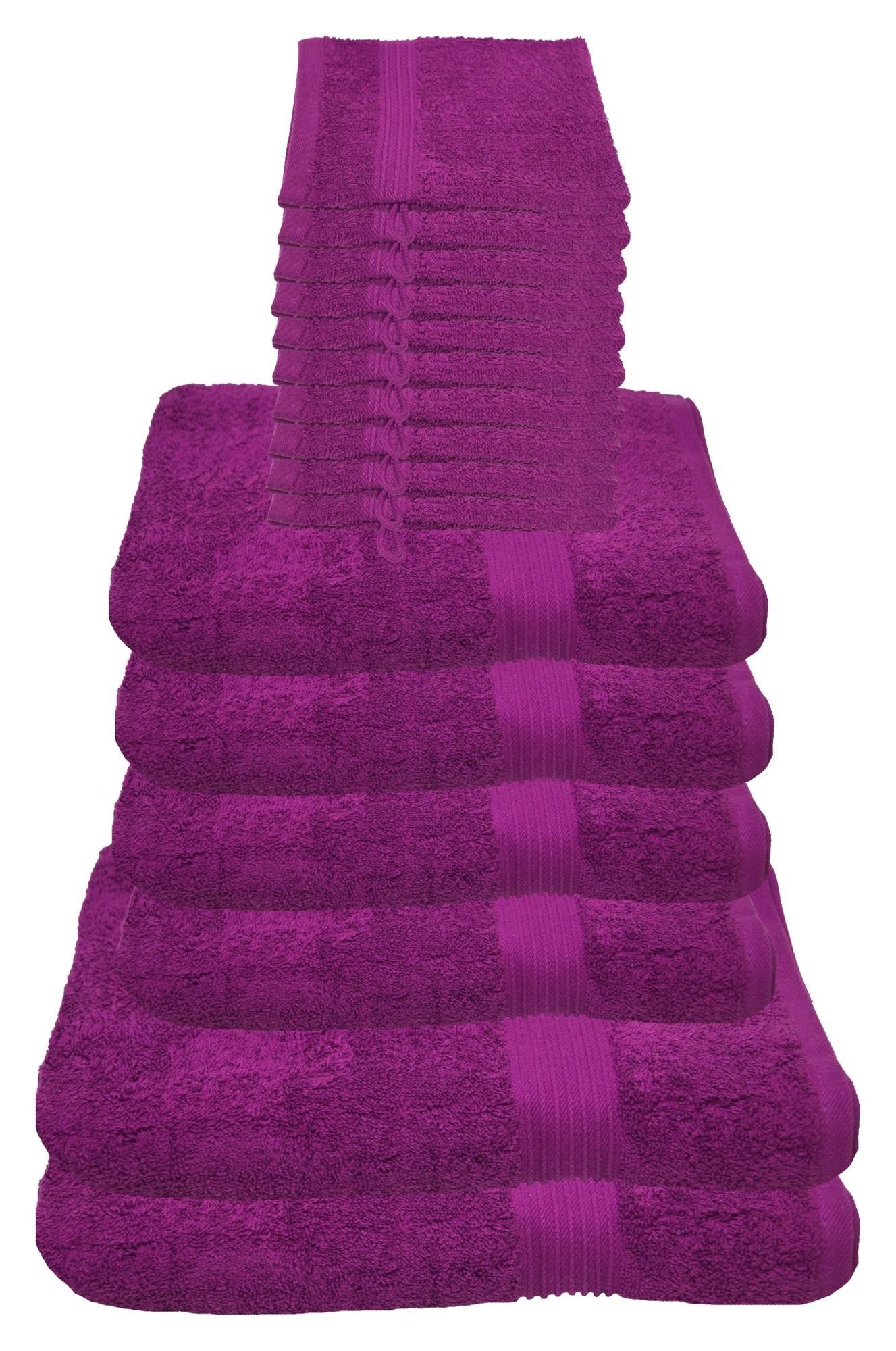 Julie Julsen Handtücher 16-Handtücher-Lila, Baumwolle (16-St)