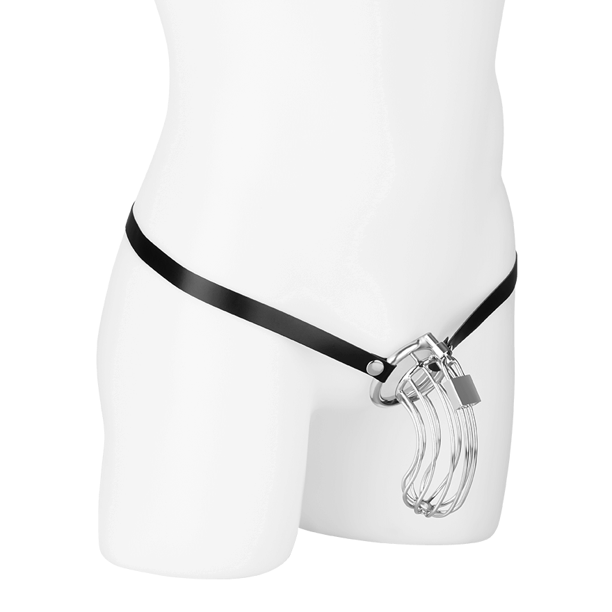 Peniskäfig mit Gürtel und Schloss