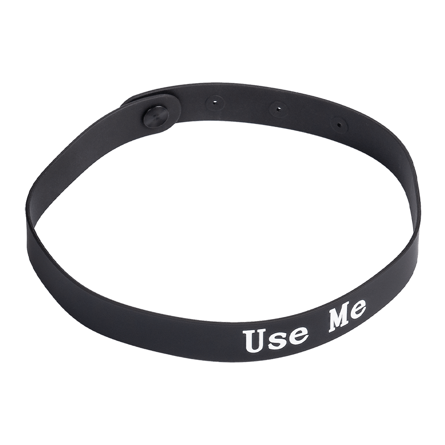 Halsband mit Aufschrift USE ME