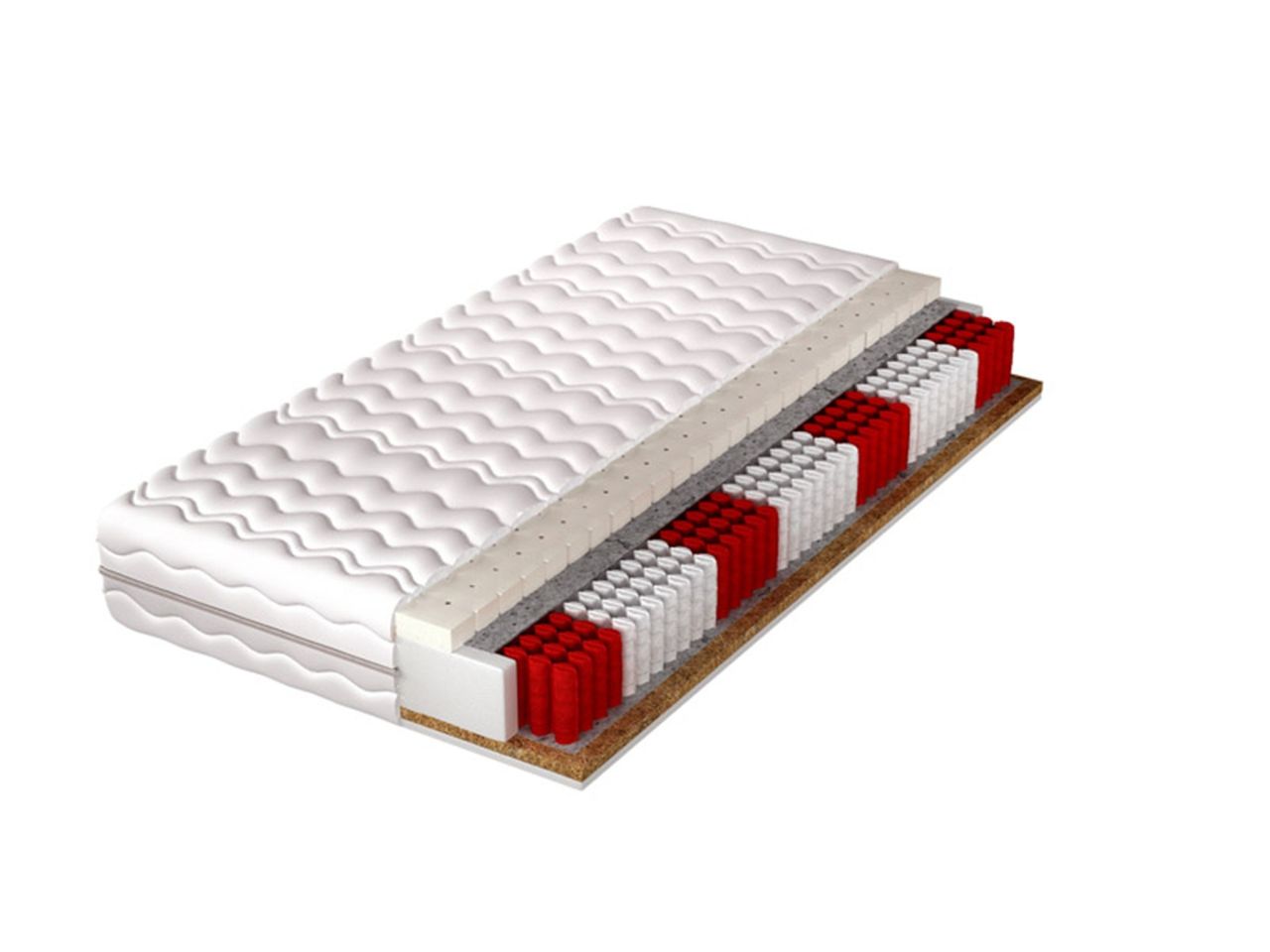 Matratze Taschenfederkern-Multipocket 7 Zonen KALIF H3-H4 120x200x20 cm