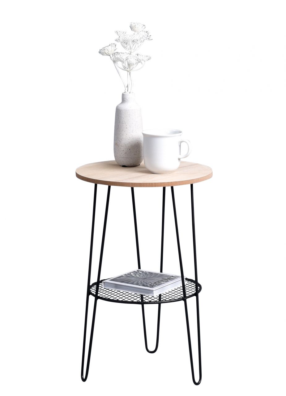 Beistelltisch Tisch TARO 42x30 cm inkl. Ablage Echtholzfurnier