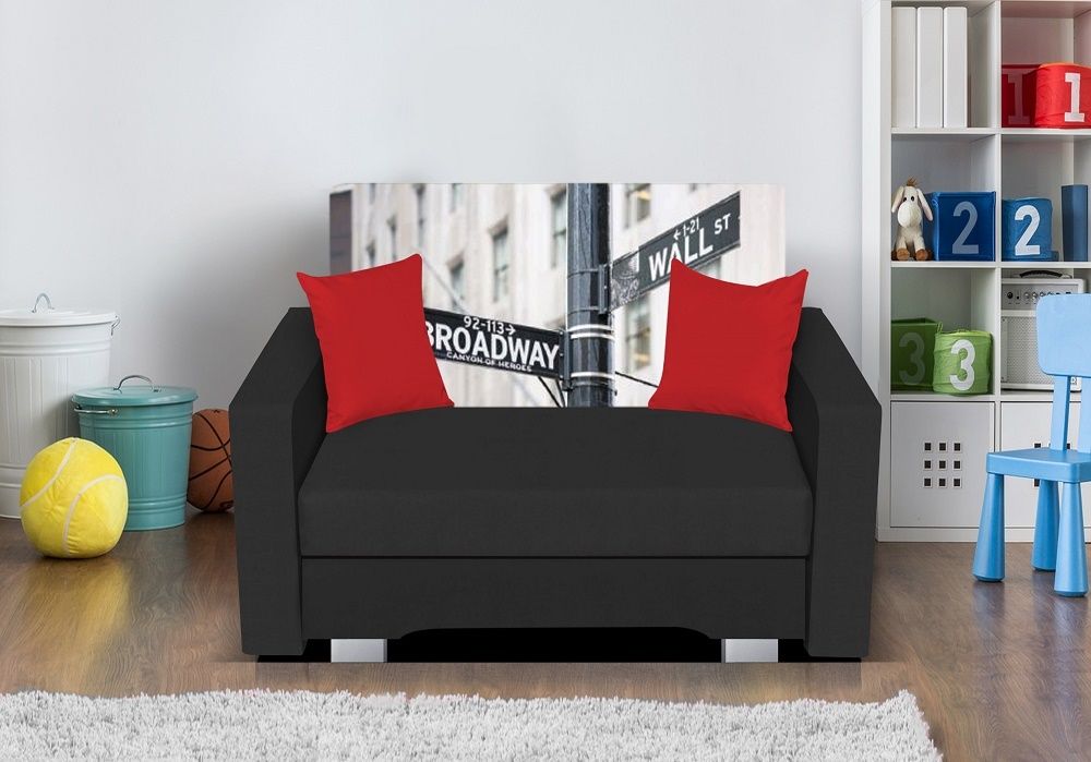 Sessel mit Schlaffunktion IRVING XL in Anthrazit- Wall inkl.Bettkasten