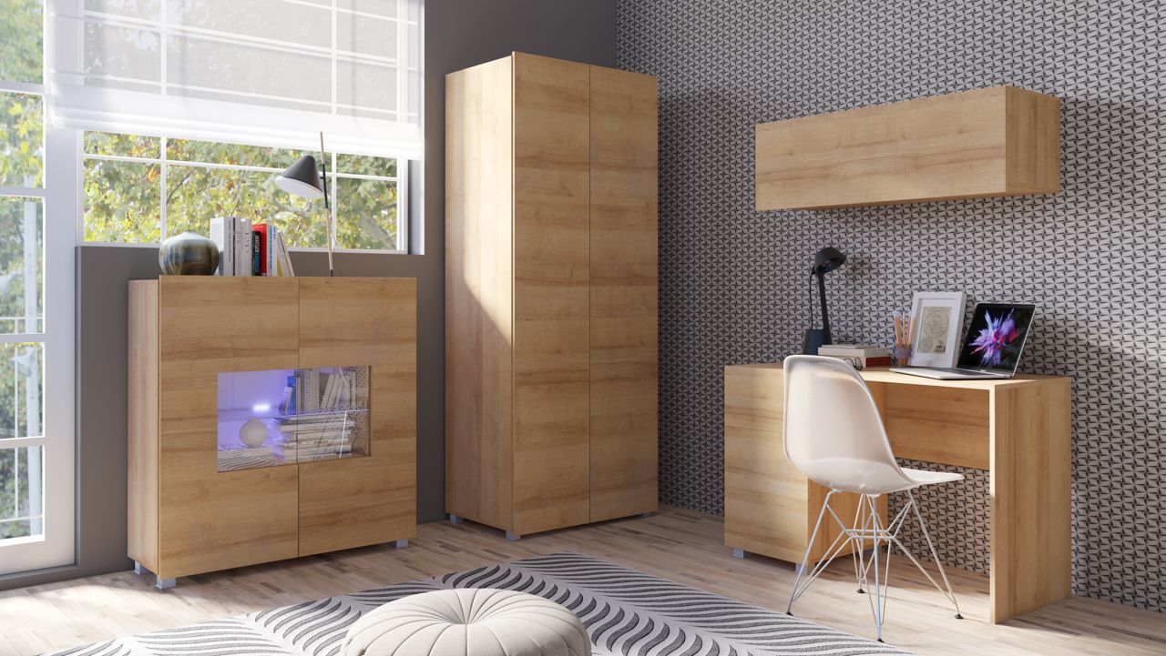 Kinderzimmer Jugendzimmer Set 4 tlg - LABRI 1 - Sonoma Eiche matt