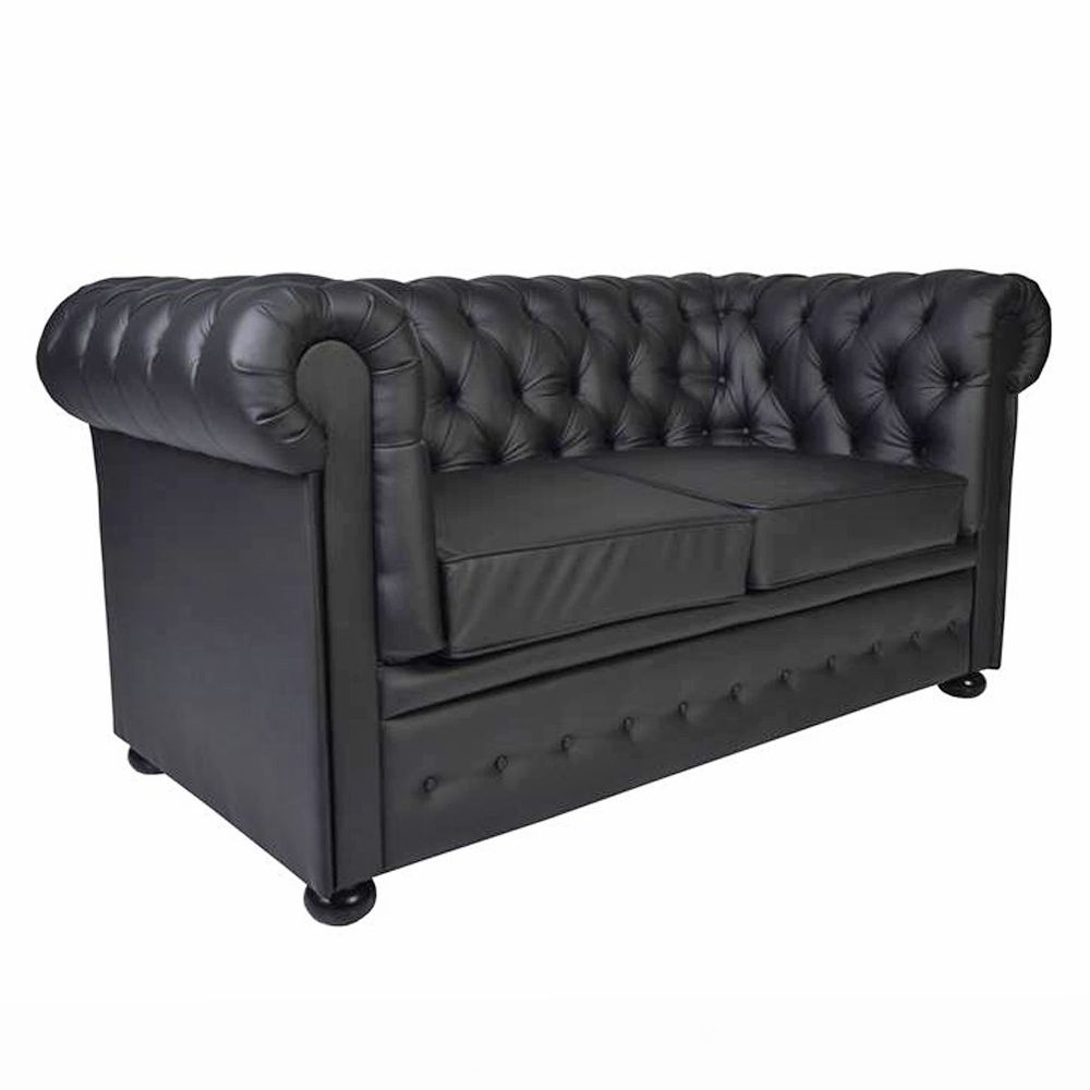 Polstersofa Sofa 3-Sitzer YELM CHESTERFIELD Massivholz Buche