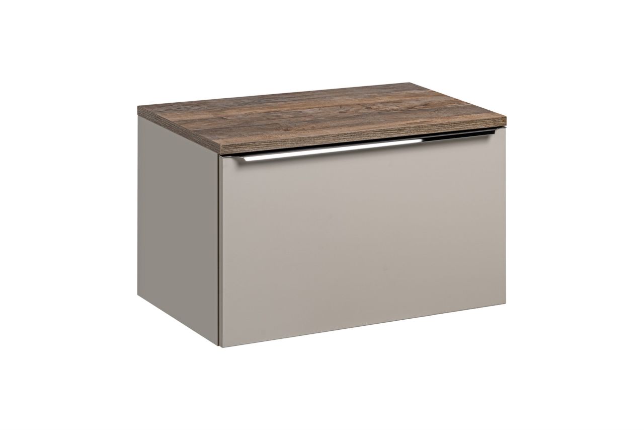 Waschtischunterschrank 80cm AKAN Taupe ohne Waschtisch