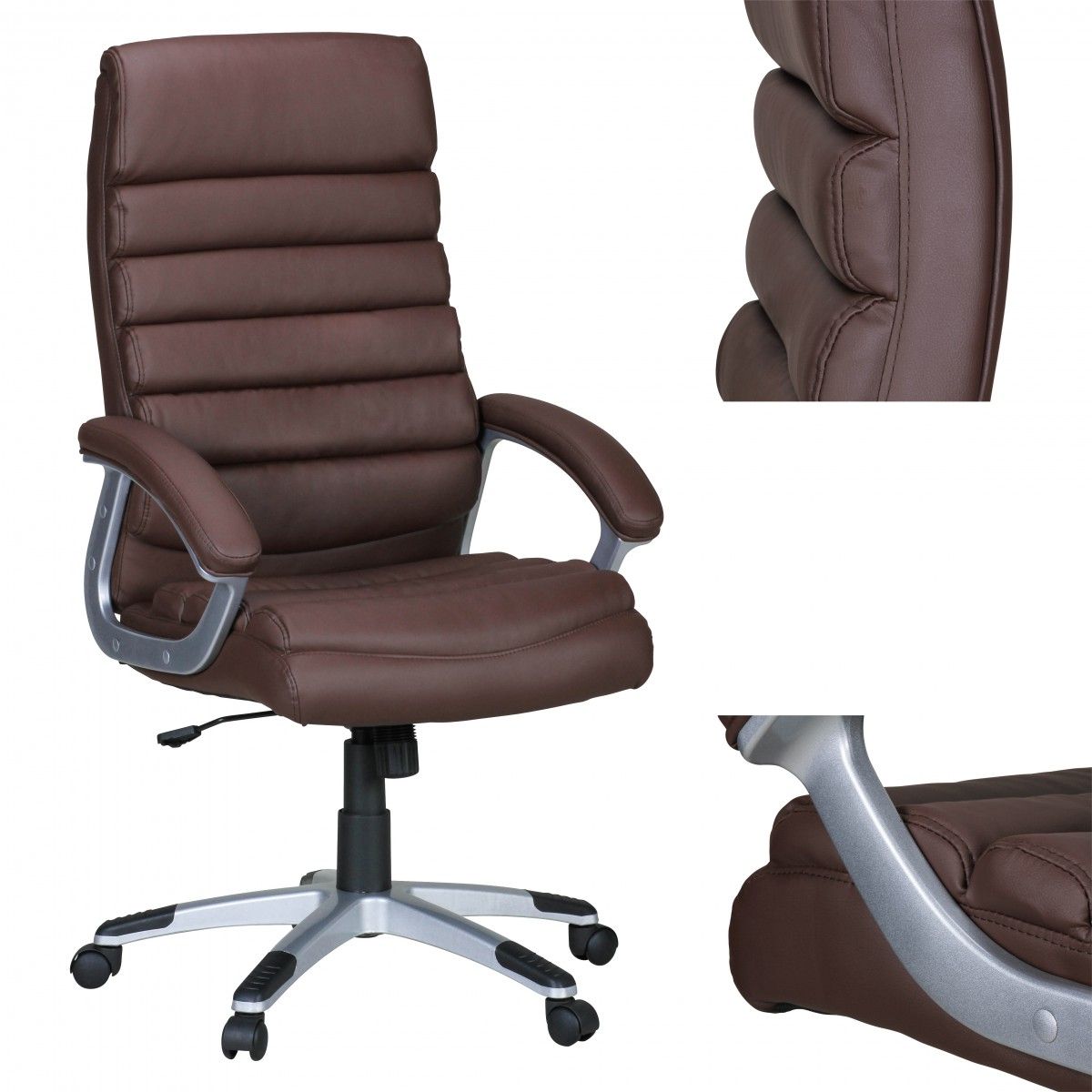 Drehstuhl Bürostuhl Chefsessel TOLEDO - Braun