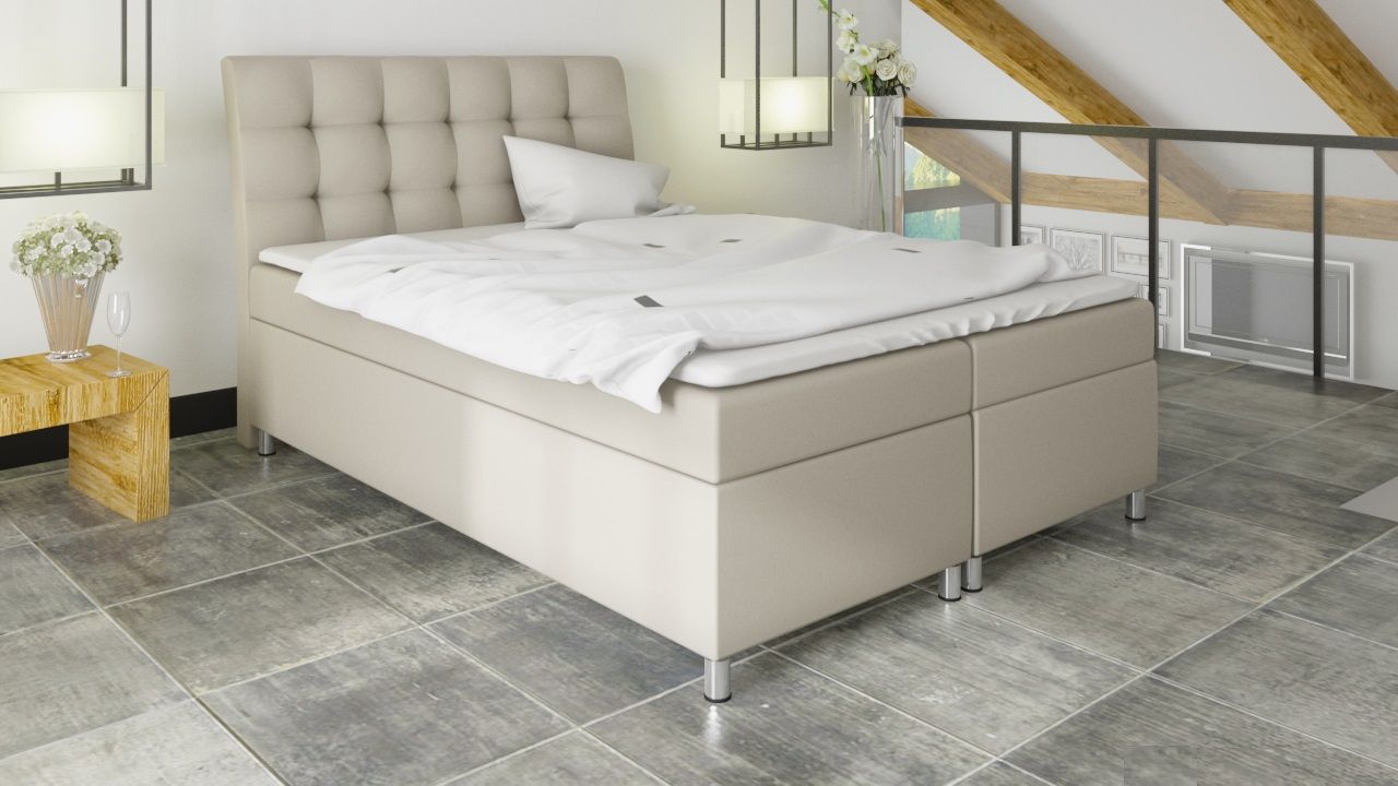 Boxspringbett Schlafzimmerbett DOAN 200x200cm inkl.Bettkasten