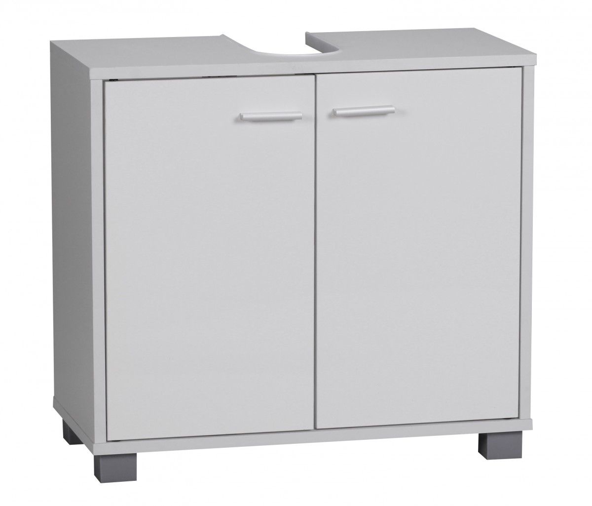 Bad Waschbecken Unterschrank - ST - 60x55x30 cm 2 Türen weiß