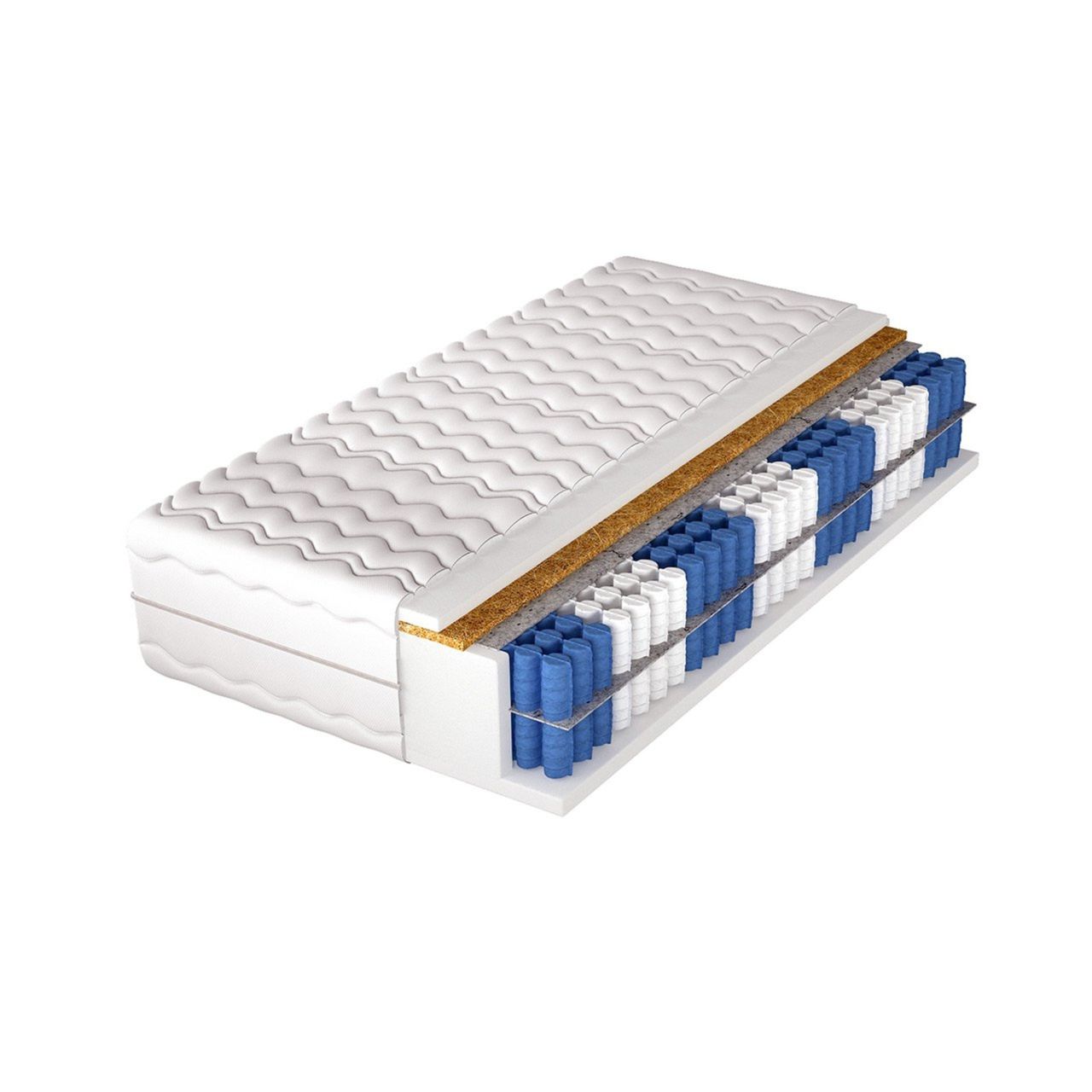 Matratze Taschenfederkern 7 Zonen KING DELUX H3-H4 180x200x30 cm