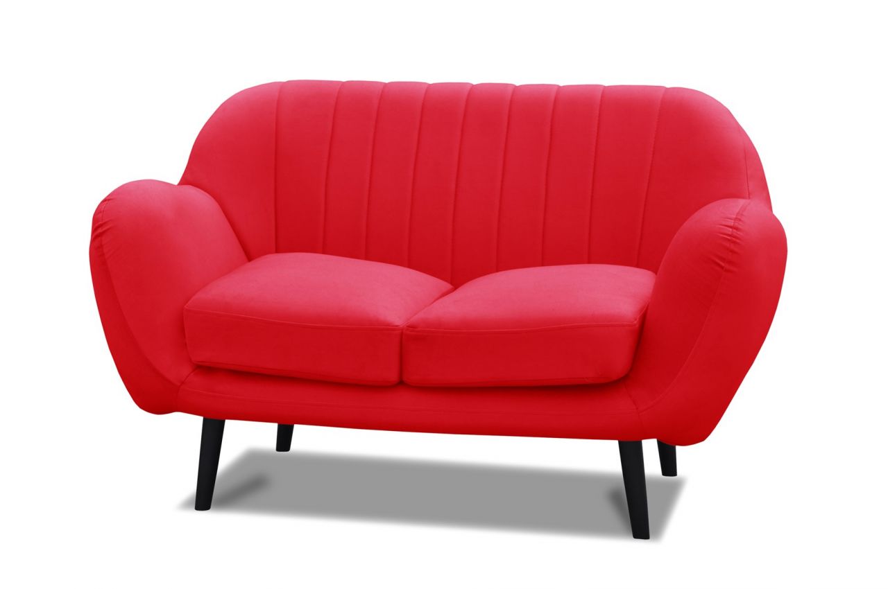Sofa Designersofa ADAMO 2-Sitzer in diversen Stoff und Farbvarianten